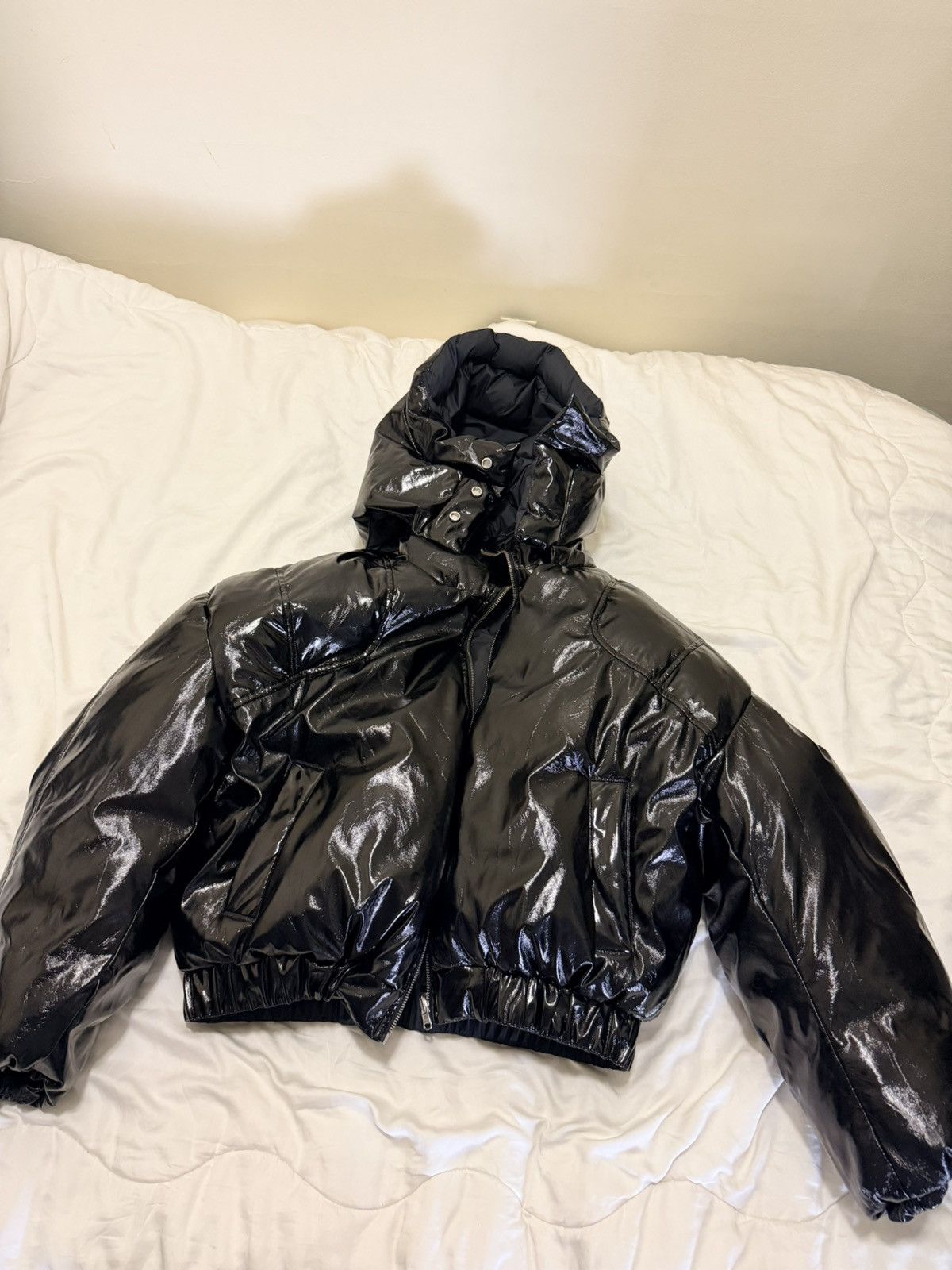 CHENPENG Reversible black real down puffer jacket with hood Size US M / EU 48-50 / 2 - 1 Thumbnail