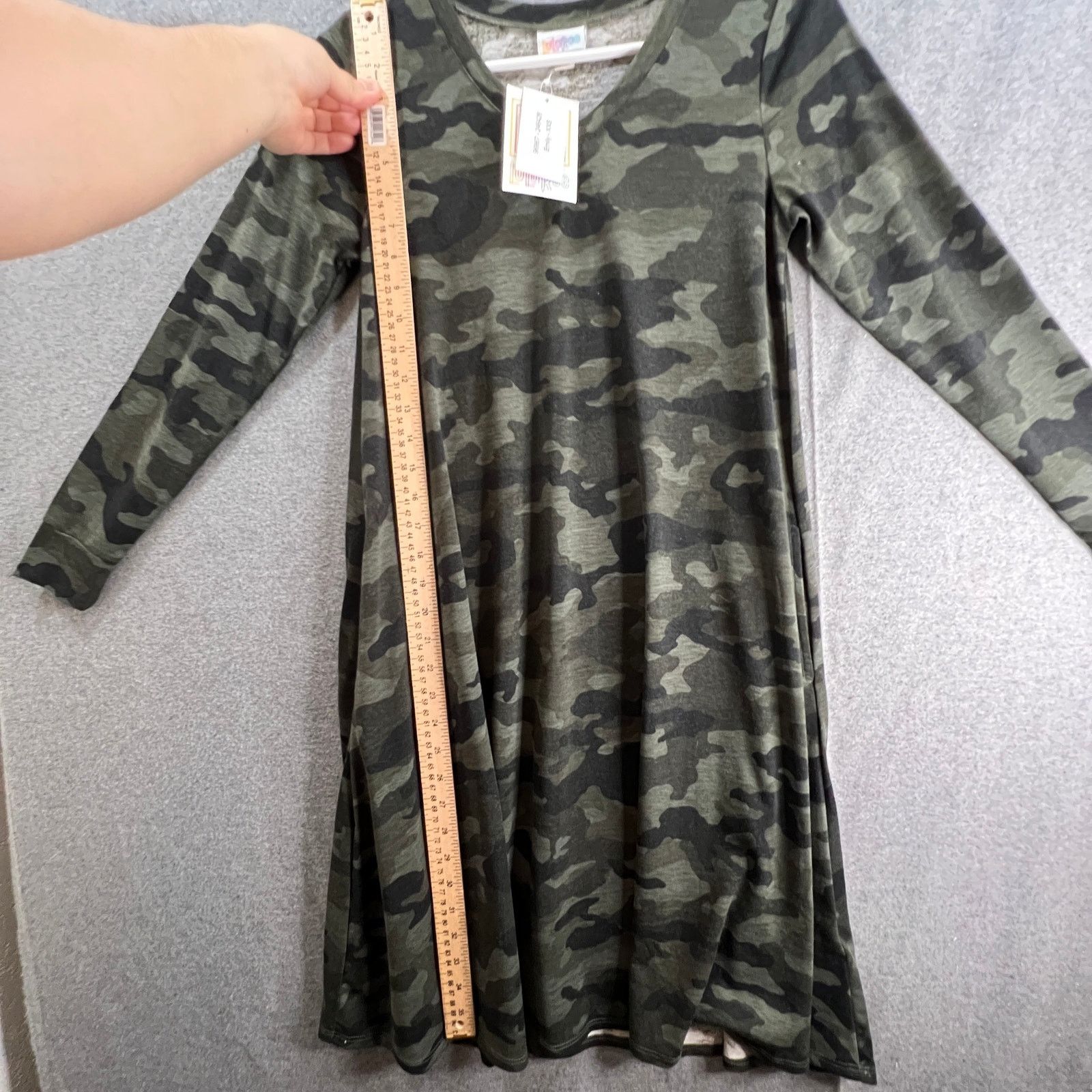 Other LuLaRoe Dress Women Size XXS Green Camo Long Sleeve Size XXS / US 00 / IT 34 - 4 Thumbnail