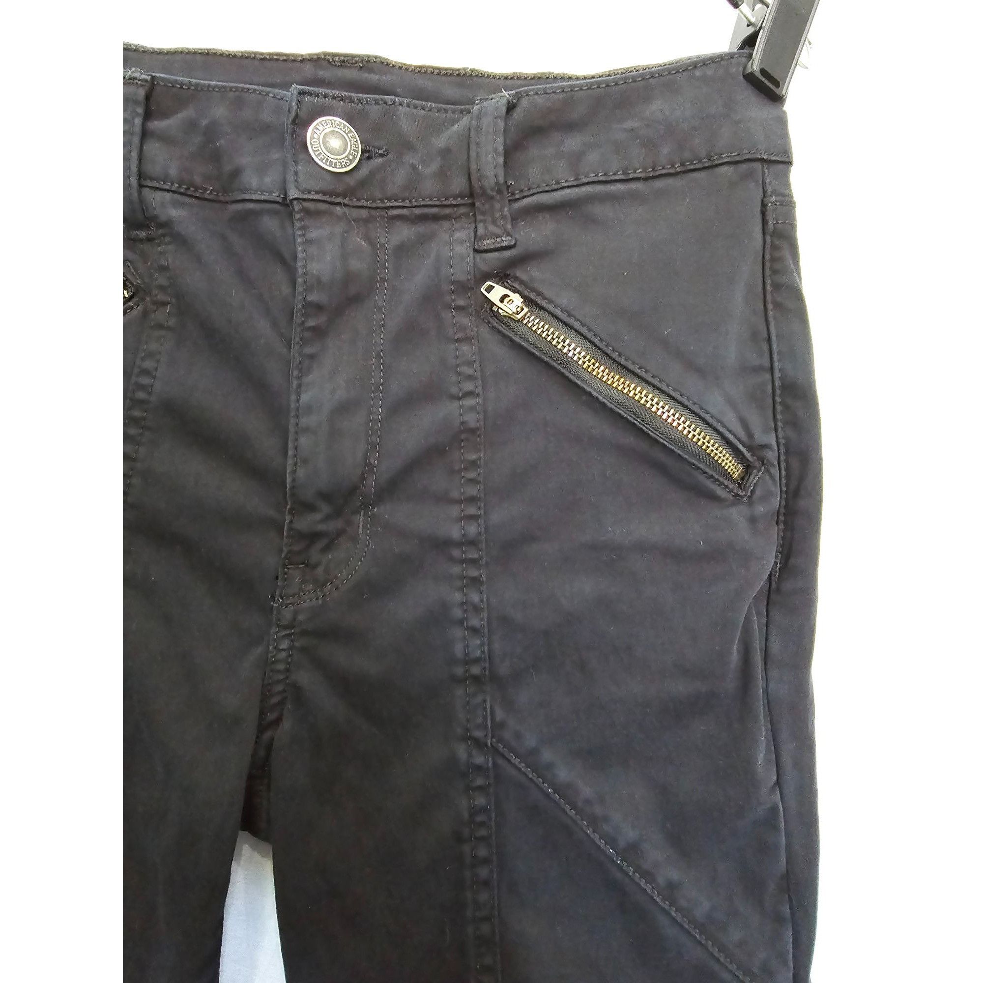 Other American Eagle Outfitters Women's Super Stretch Black Pants Size 28" / US 6 / IT 42 - 8 Thumbnail