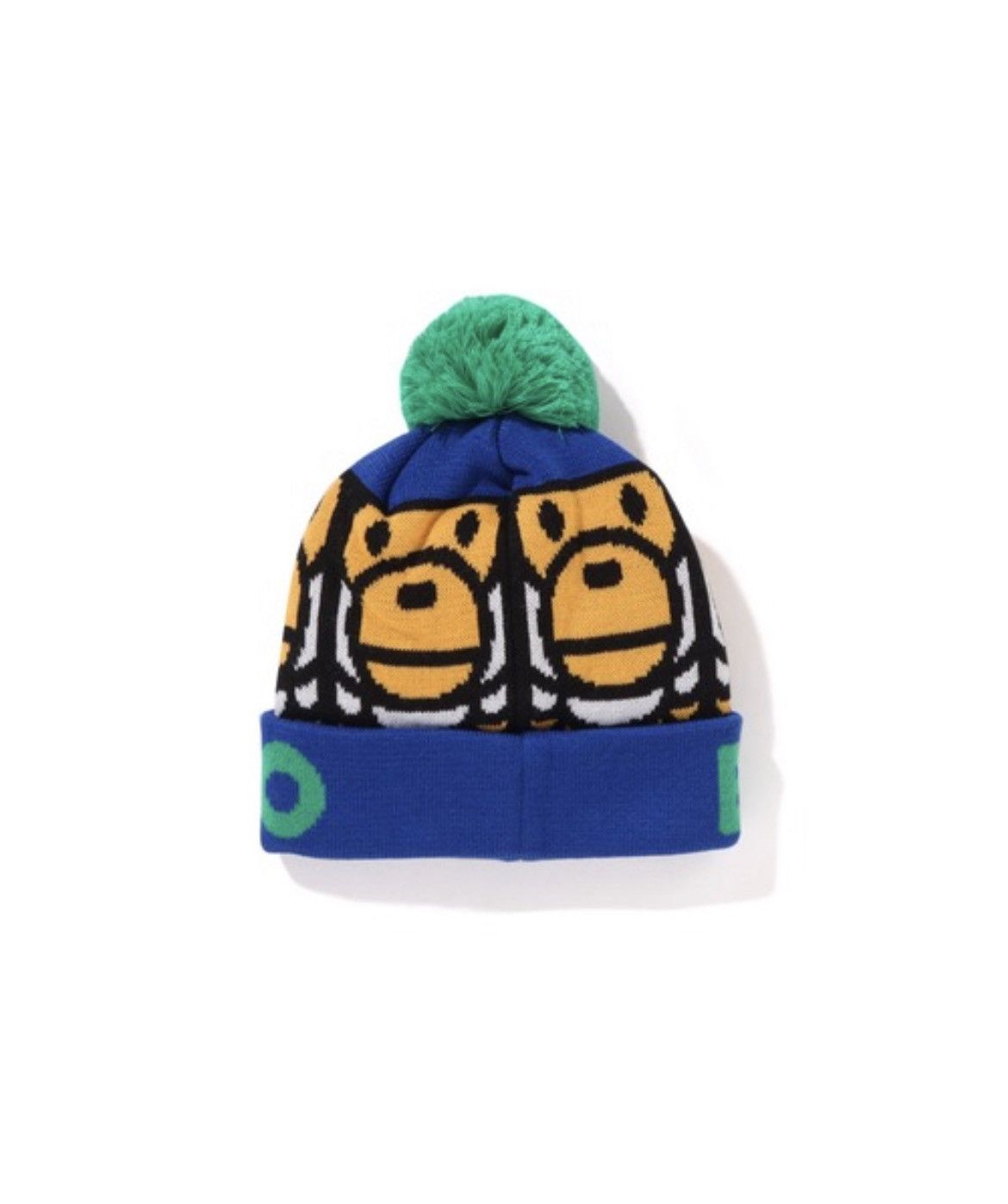 Bape Bape SQUARE MILO POM POM KNIT CAP KIDS Size ONE SIZE - 2 Thumbnail