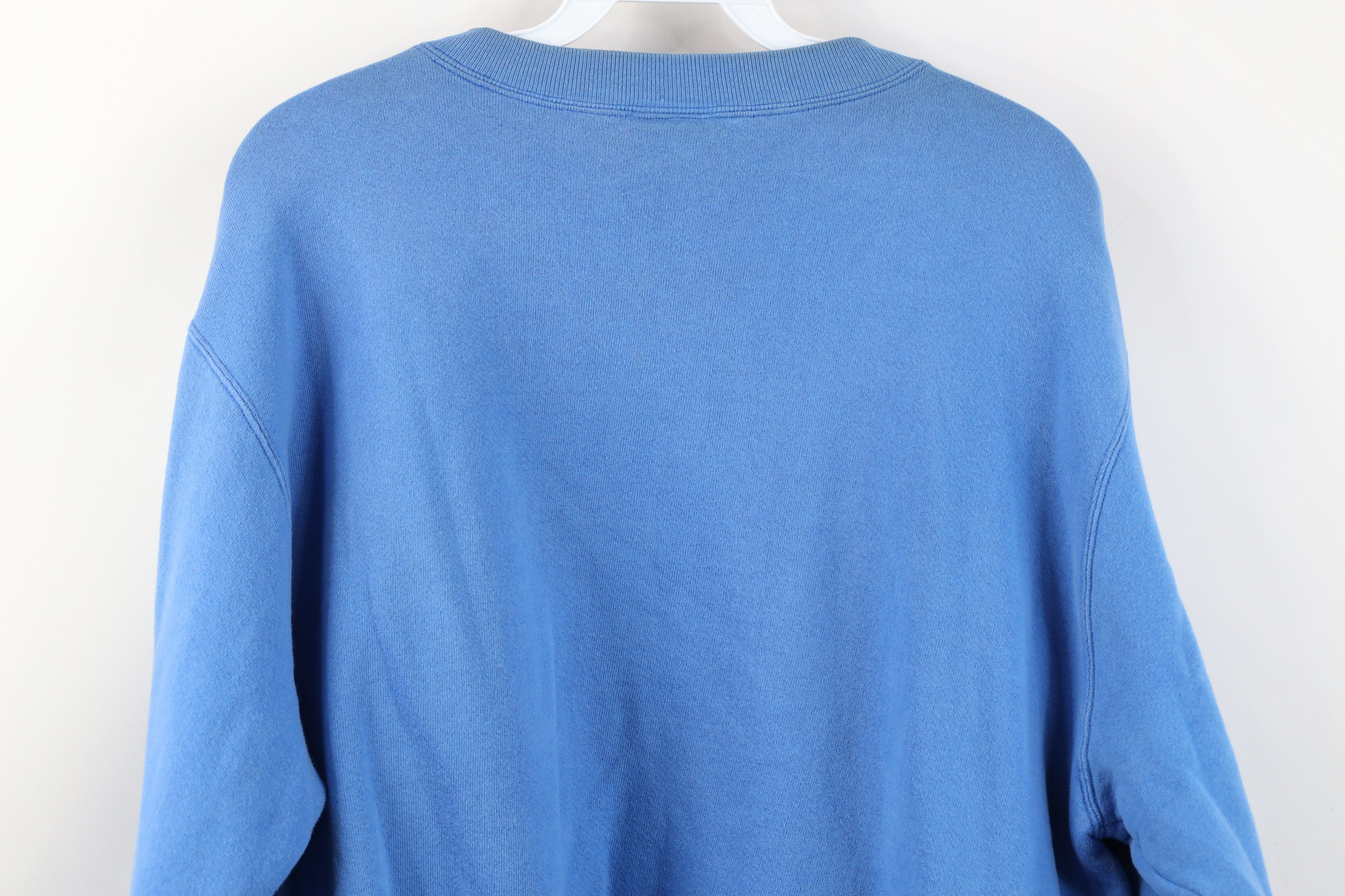 Champion Vintage 90s Champion Spell Crewneck Sweatshirt Light Blue Size US XL / EU 56 / 4 - 13 Thumbnail