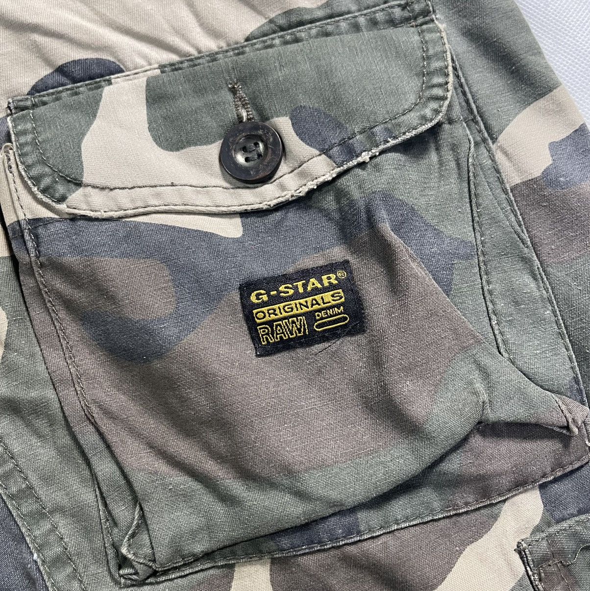 G-Star G-Star Camo Drawstring Knee Multipocket Cargo Flare Pant Size US 38 / EU 54 - 10 Thumbnail