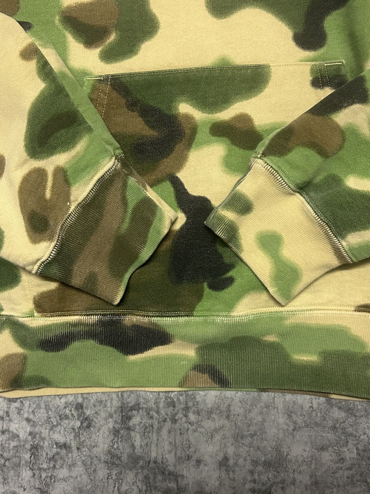Supreme Supreme Overdyed Hooded Sweatshirt SS20 Camo Hoodie - Size M Size US M / EU 48-50 / 2 - 9 Thumbnail