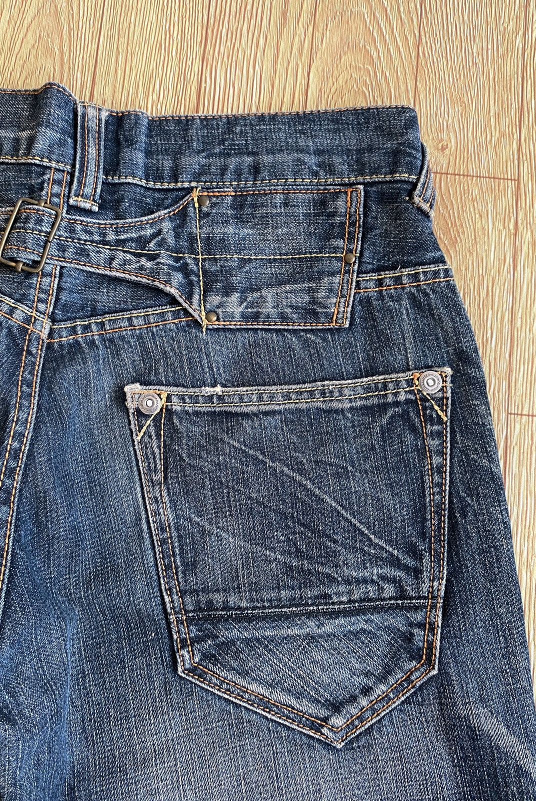 Japanese Brand Rare Design Vintage Japanese Brand UJ Flared Jeans 1990s Size US 32 / EU 48 - 6 Thumbnail