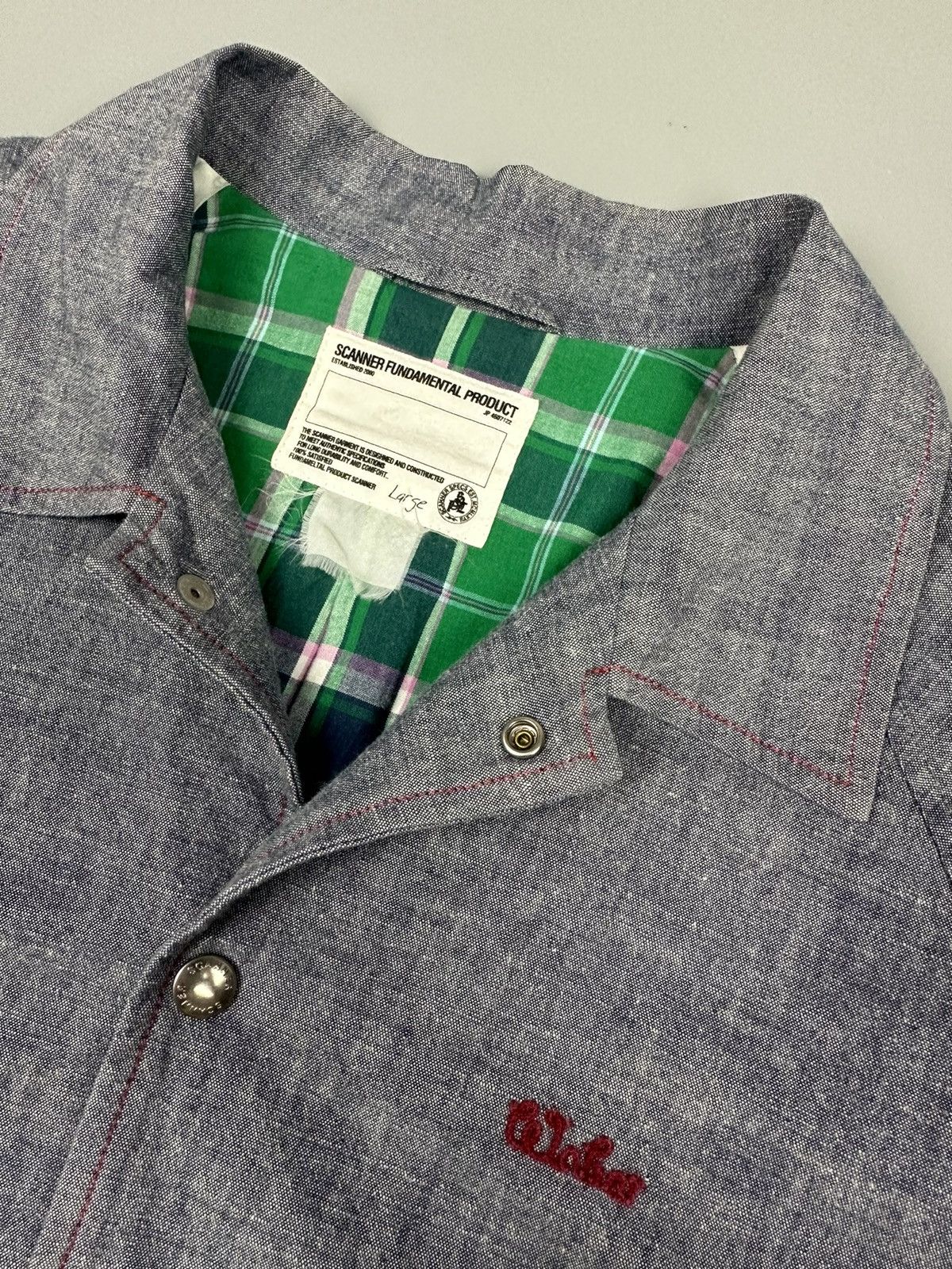 Designer × Japanese Brand Japanese Scanner Varsity Soft Denim Jacket Size US L / EU 52-54 / 3 - 9 Thumbnail