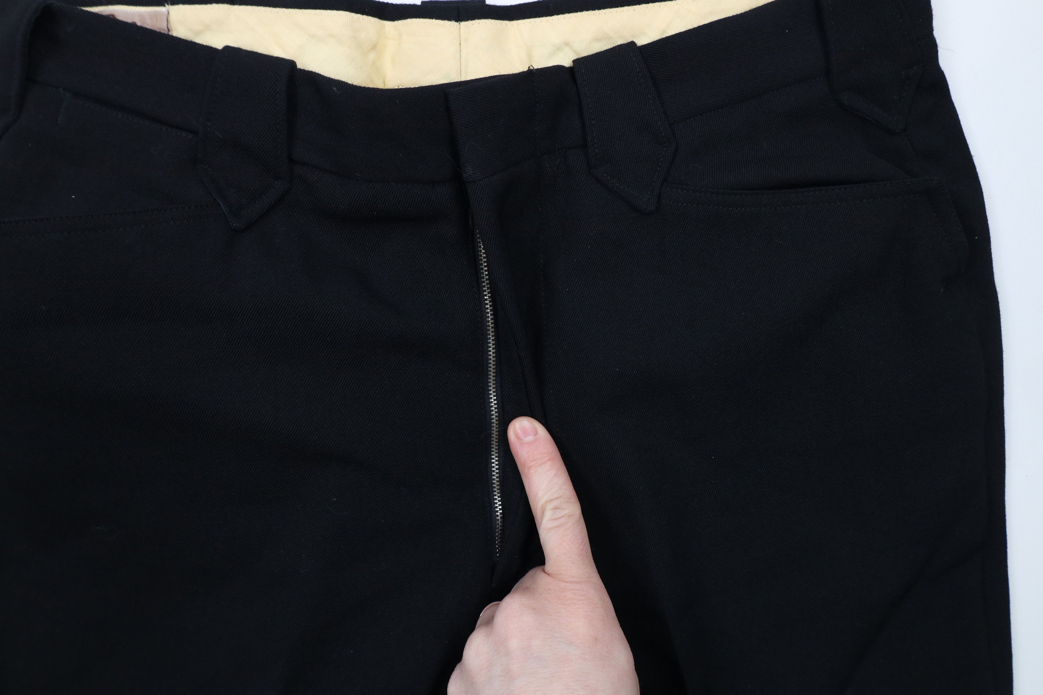 Vintage Vintage 50s 60s Rockabilly Cowboy Chino Pants Black USA Size US 32 / EU 48 - 7 Thumbnail