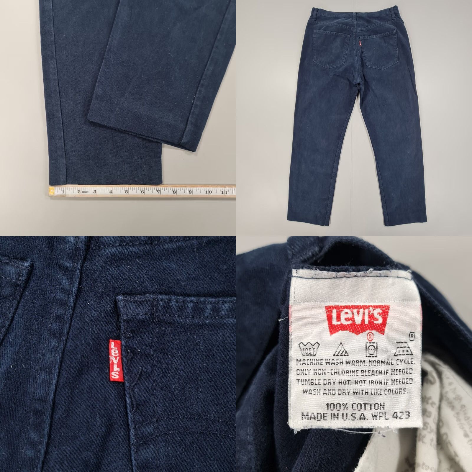 Levi's VINTAGE Levi's 501 Jeans Blue 32x26 Regular Straight Button Fly USA Mens Size US 32 / EU 48 - 8 Thumbnail