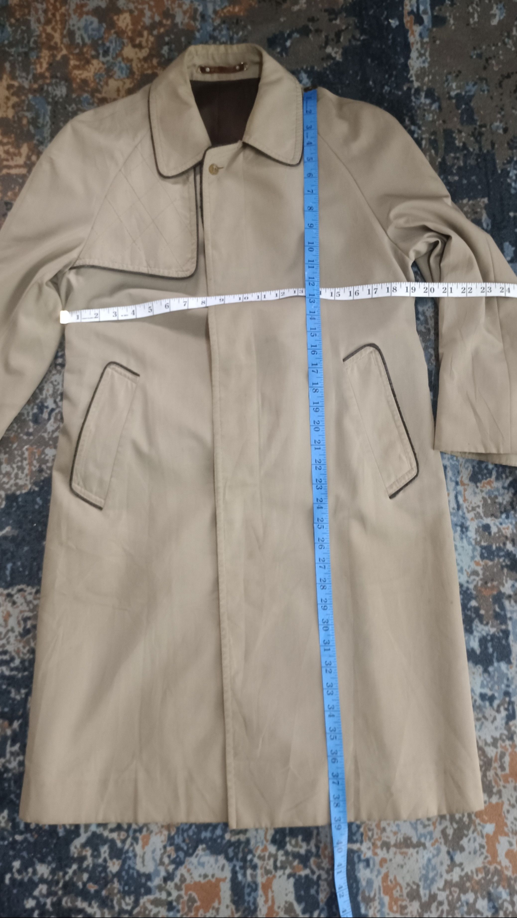 Lanvin Vintage🔥 LANVIN Paris Trench Coat Size US M / EU 48-50 / 2 - 15 Thumbnail