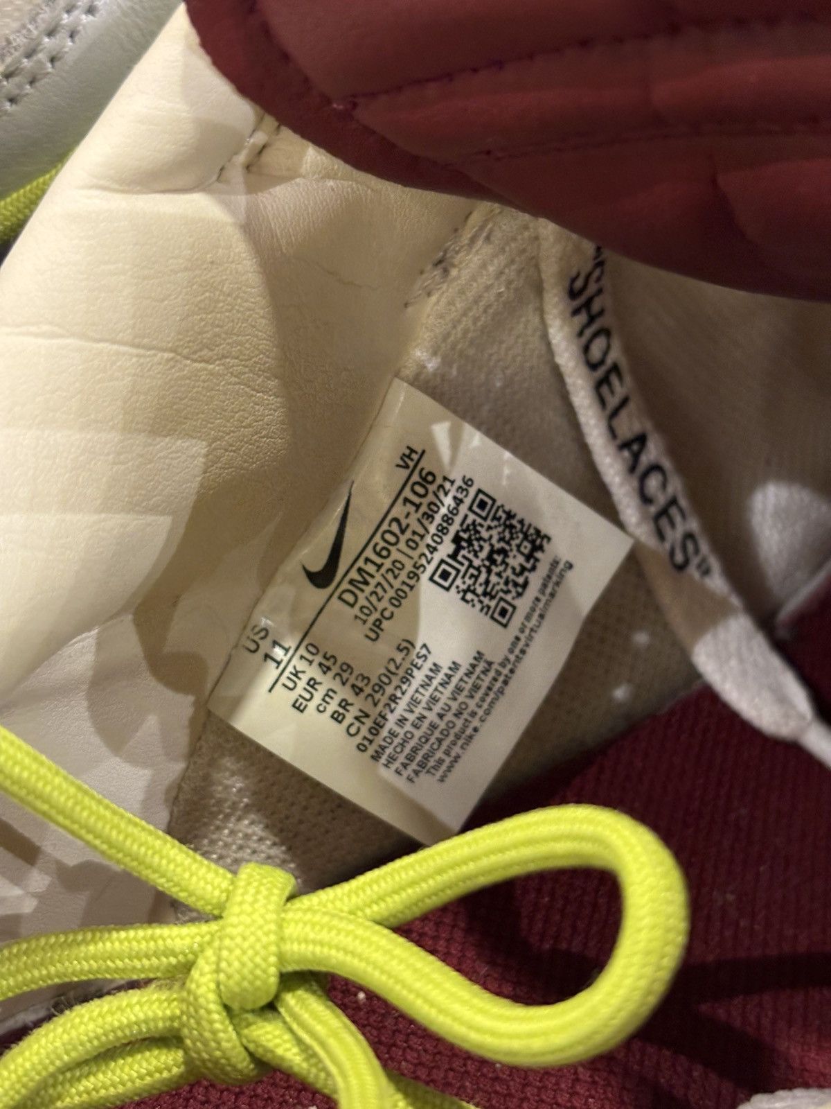 Nike × Off-White Nike X Off-White Dunk Low ‘Lot 8’ Size US 11 / EU 44 - 7 Thumbnail