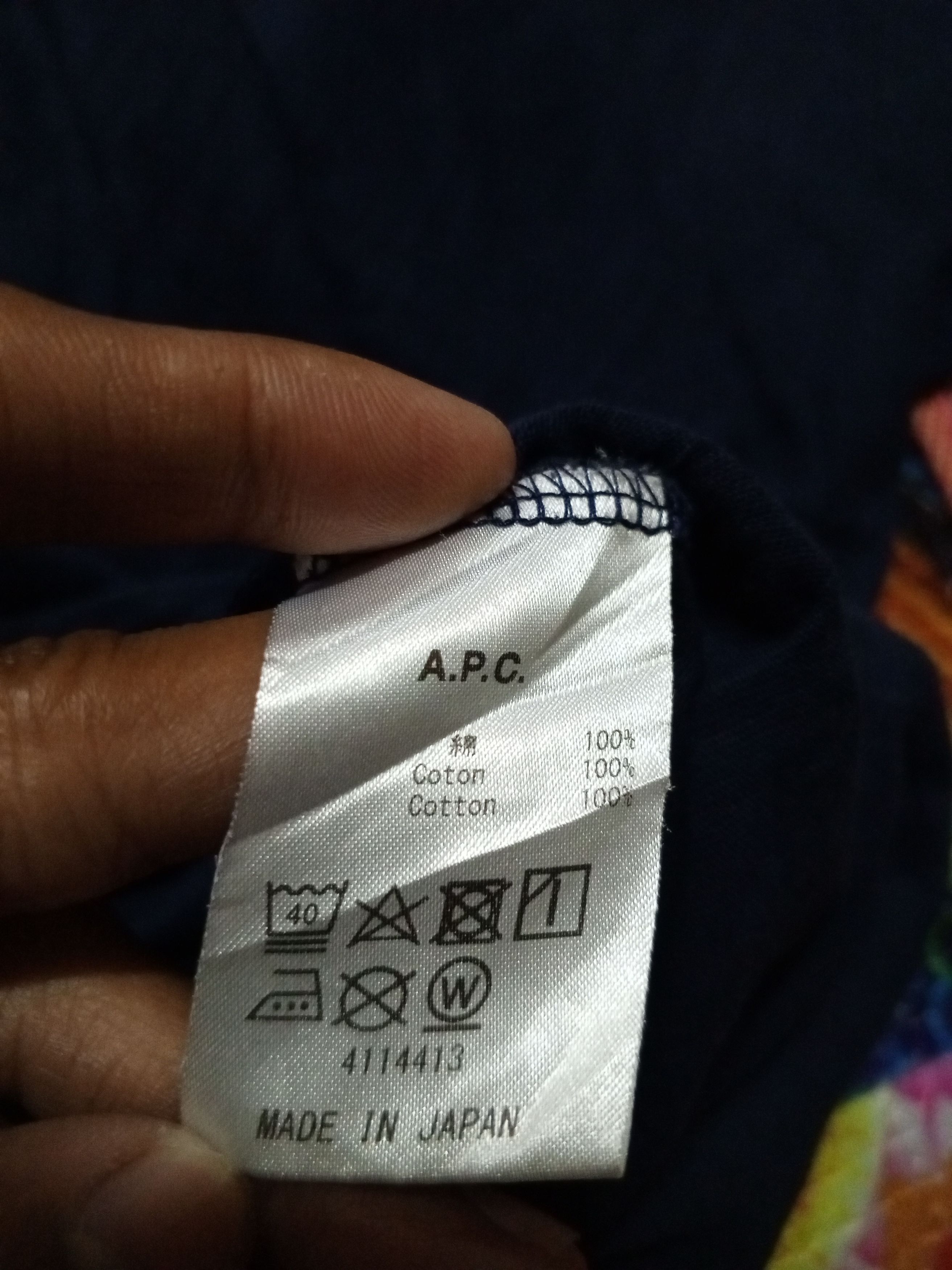 A.P.C. A.P.C T-SHIRT JAPANBRAND Size US L / EU 52-54 / 3 - 5 Thumbnail