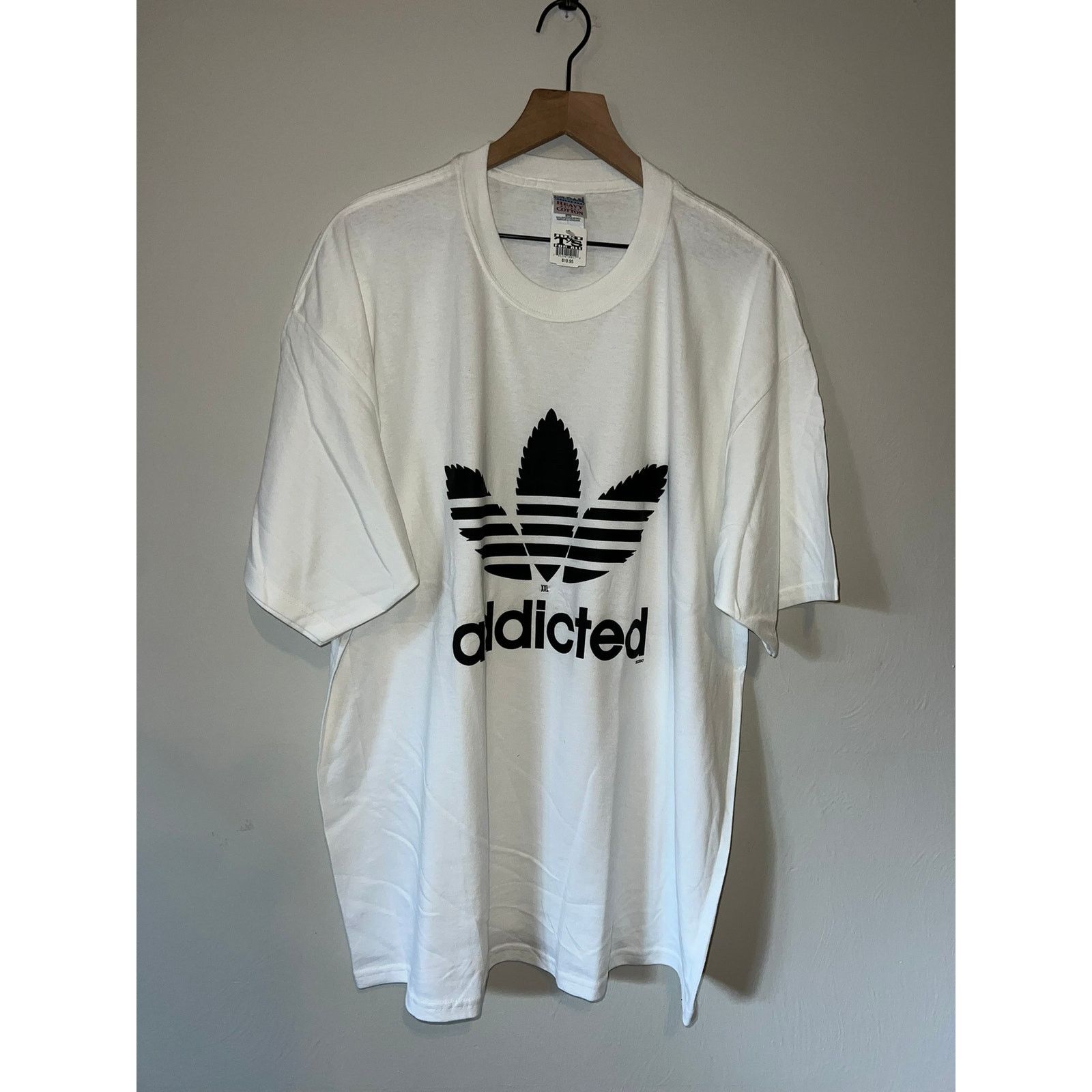 Gildan Y2K Addicted Adidas Weed Marijuana Smoke Shirt 2000s Medium Size US XXL / EU 58 / 5 - 1 Thumbnail