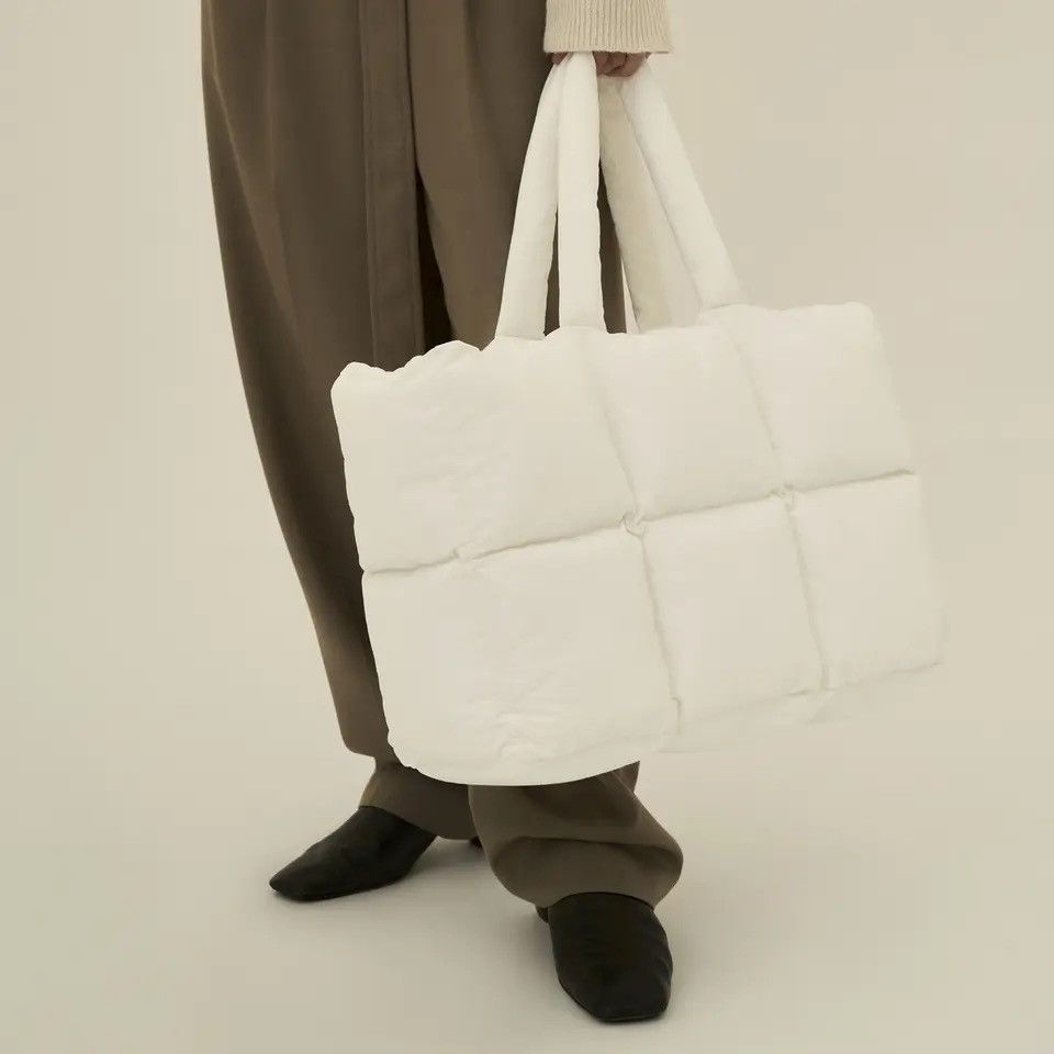 Japanese Brand × Vintage Streetwear Puffer Tote Shoulder Large Bag Size ONE SIZE - 3 Thumbnail