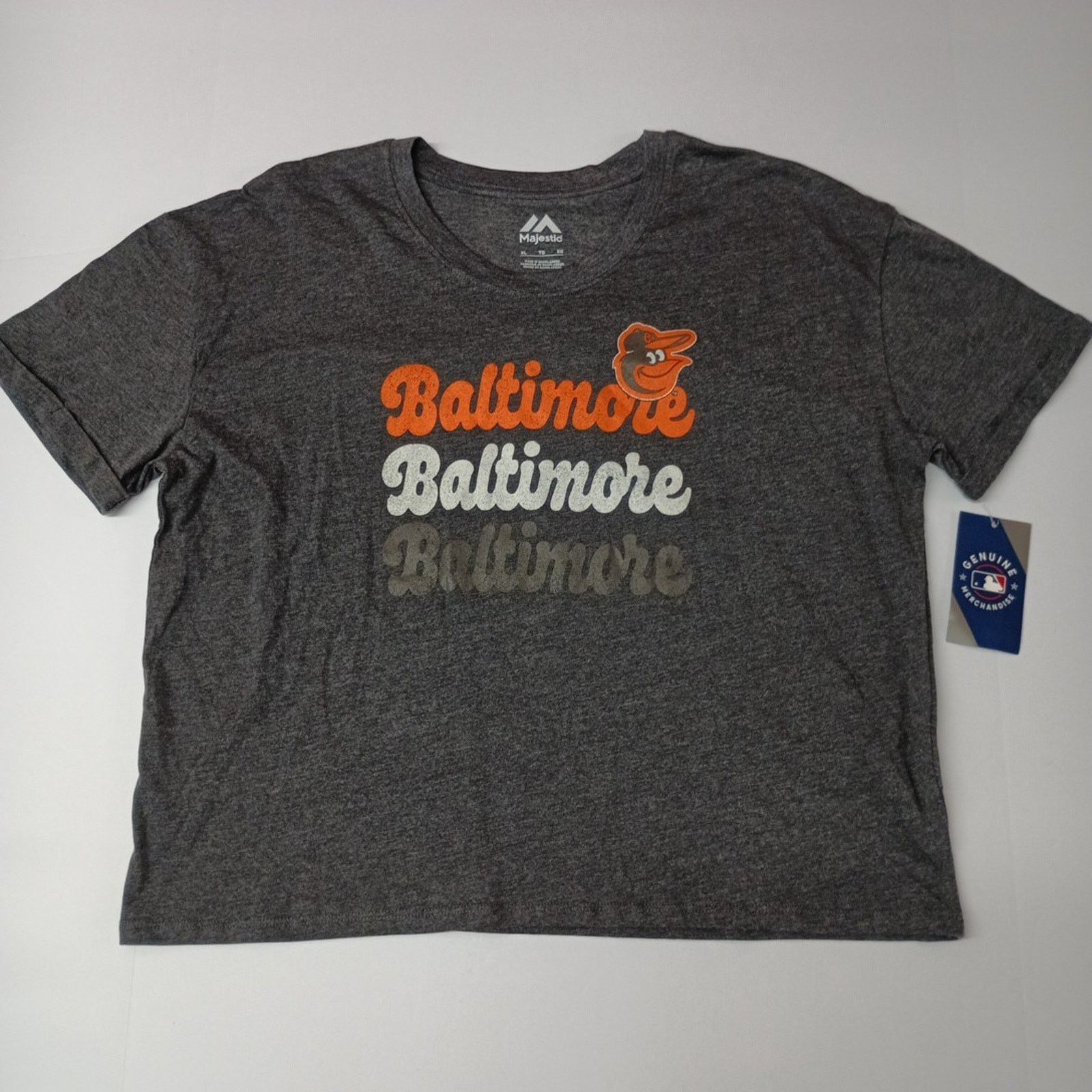 Majestic Majestic Baltimore Orioles T-shirt Women’s Size XL Gray MLB Size XL / US 12-14 / IT 48-50 - 1 Thumbnail