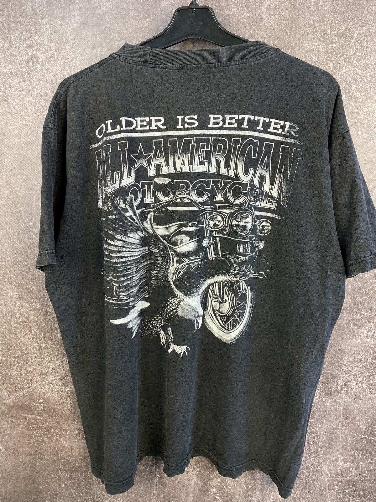All Sport Black Vintage Motorcycle/Native American Graphic Tee Size US M / EU 48-50 / 2 - 2 Thumbnail