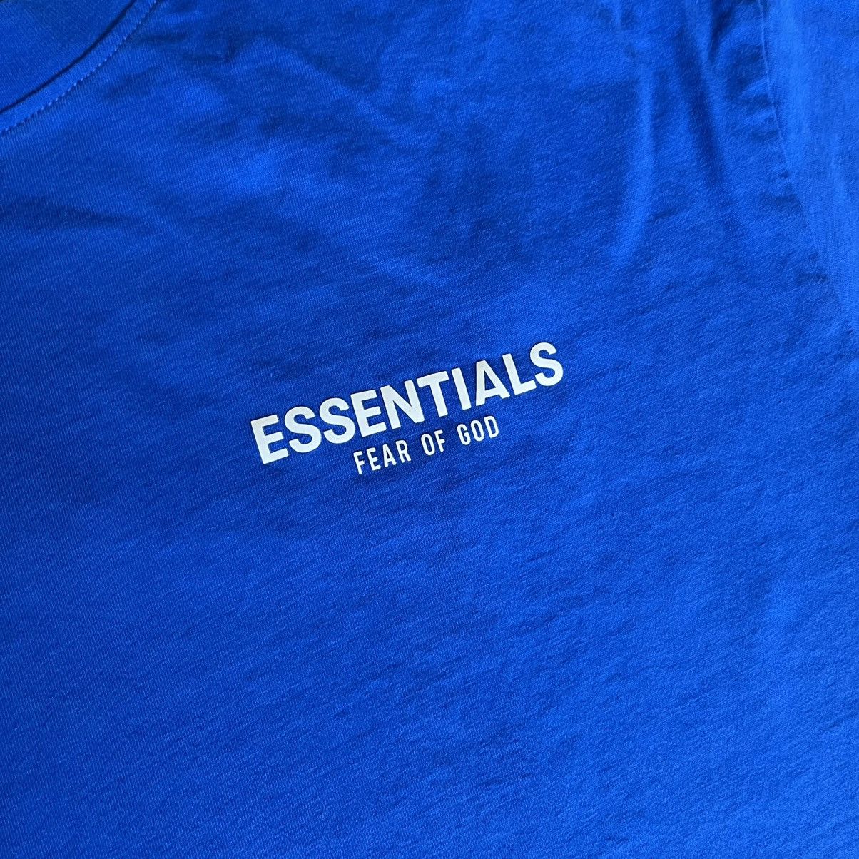 Essentials Fear of God Essentials TMC Crenshaw Blue Cobalt Logo T Shirt Size US XL / EU 56 / 4 - 4 Thumbnail