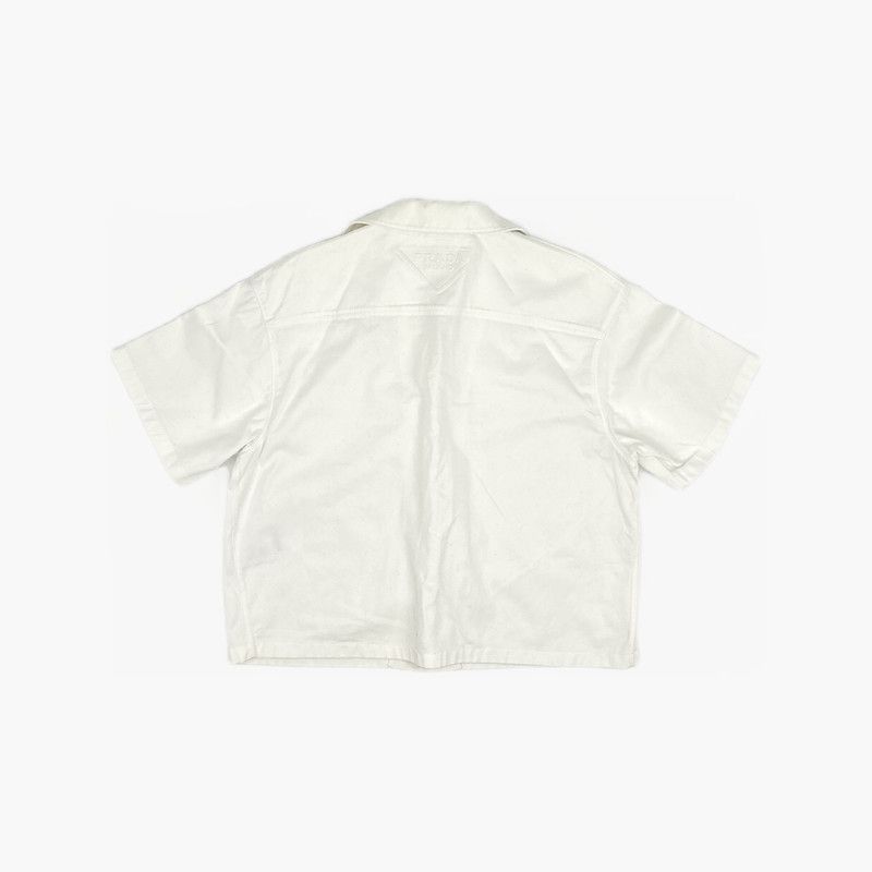 Prada SS21 White Short Sleeve Shirt-2506