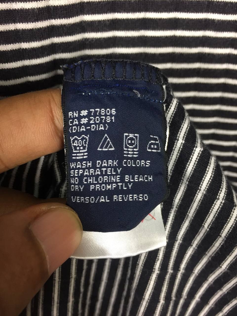 Tommy Hilfiger × Vintage Vtg Tommy Hilfiger Small Logo Striped Ringer Tee Size US M / EU 48-50 / 2 - 8 Thumbnail