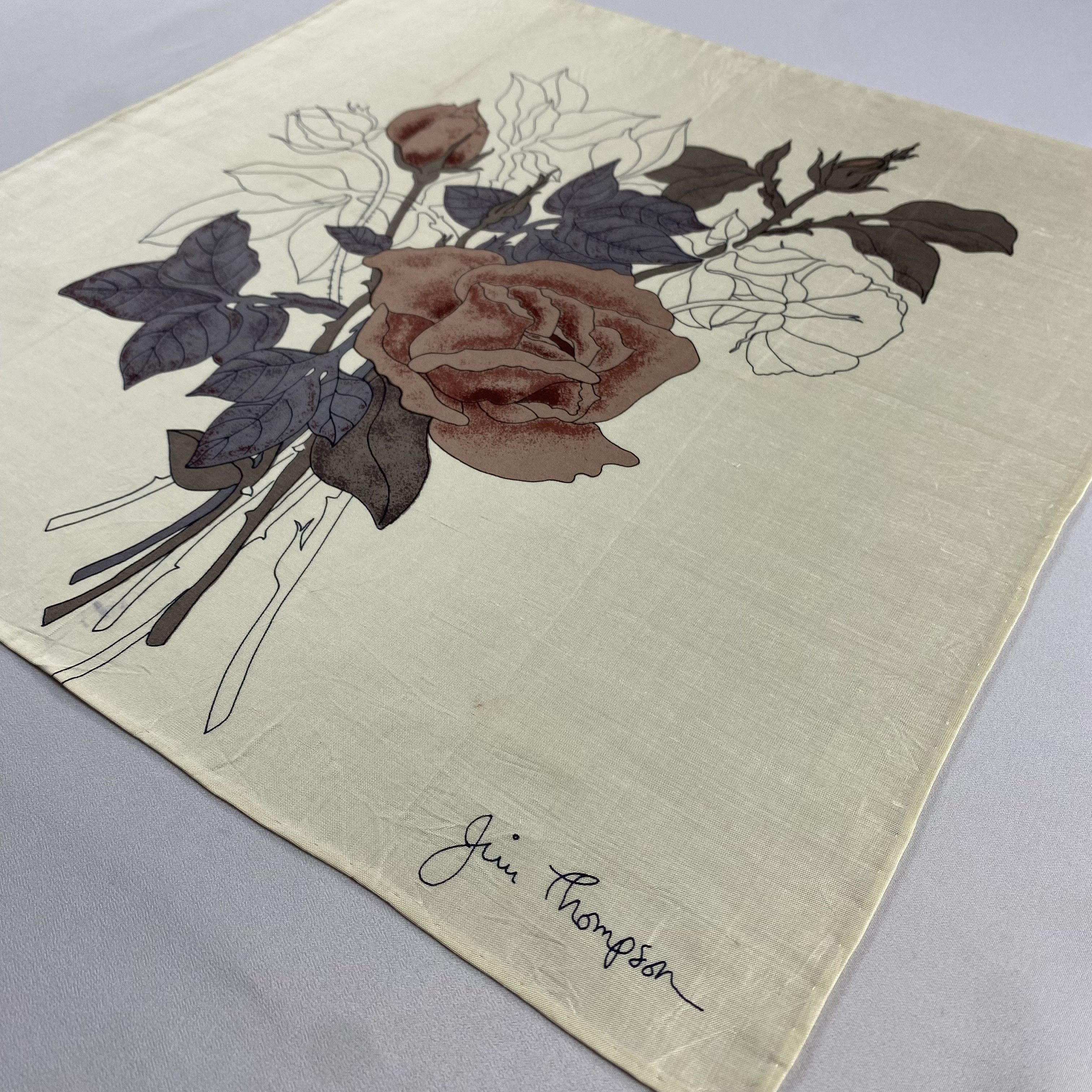 Jim Thompson × Vintage Jim Thompson Bandana/ Handkerchief / Neckerchief-P1305 Size ONE SIZE - 2 Thumbnail