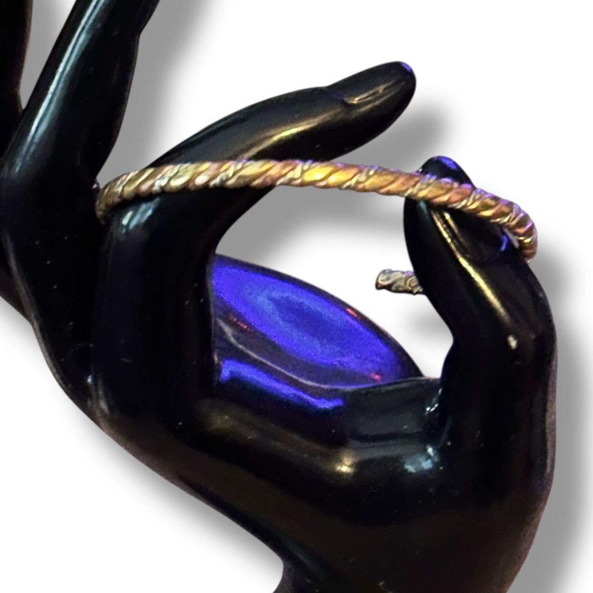 Vintage Vintage copper and silver twisted cuff bangle bracelet Size ONE SIZE - 3 Thumbnail