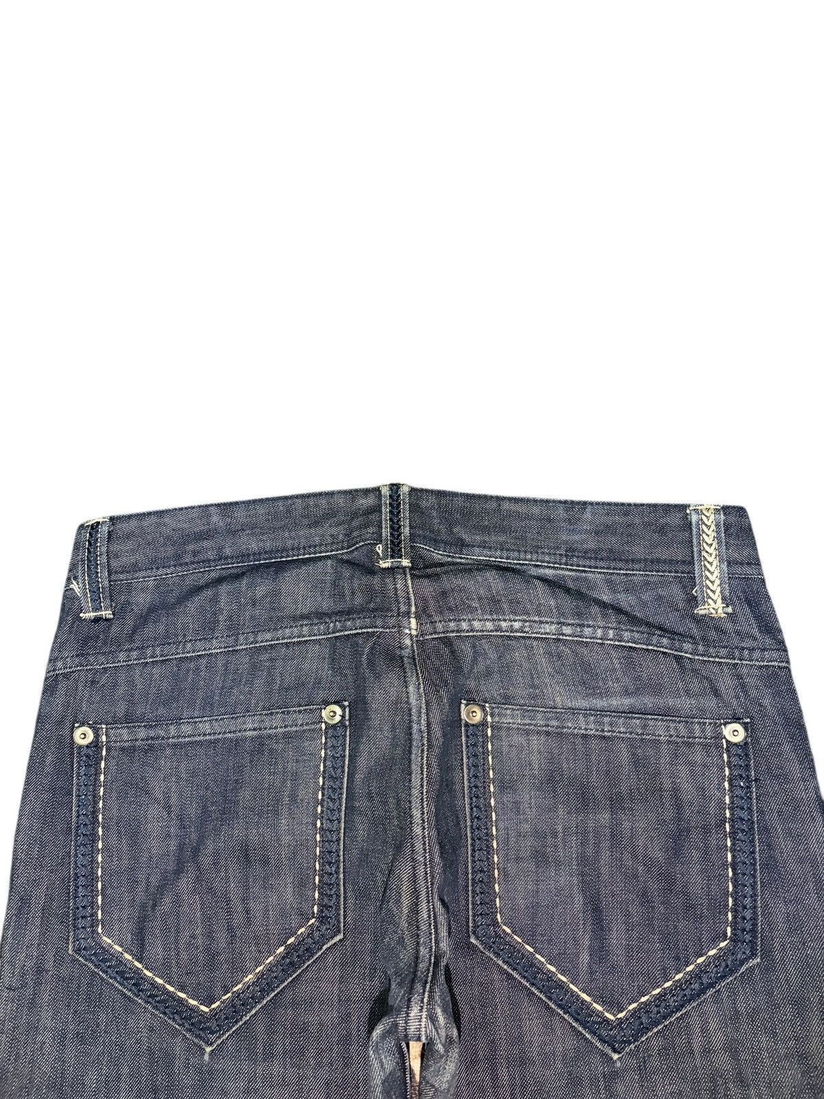 Edwin Vintage Japanese Brand Blue Wash Distress Loose Jeans Size US 33 - 4 Thumbnail