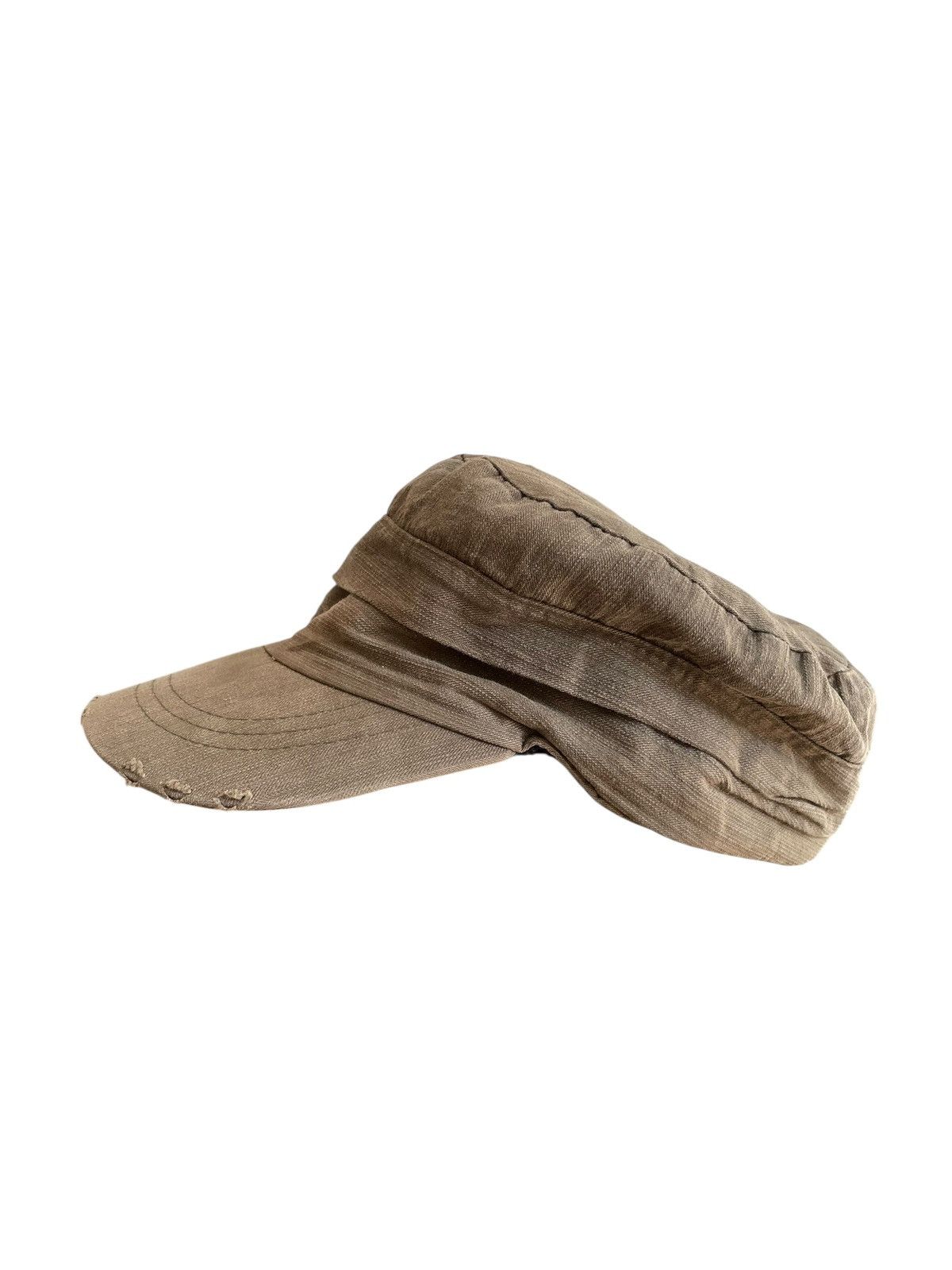 14th Addiction 2000s Mud Wash Grunge Gothic Cadet Hat Numbernine style Size ONE SIZE - 2 Thumbnail