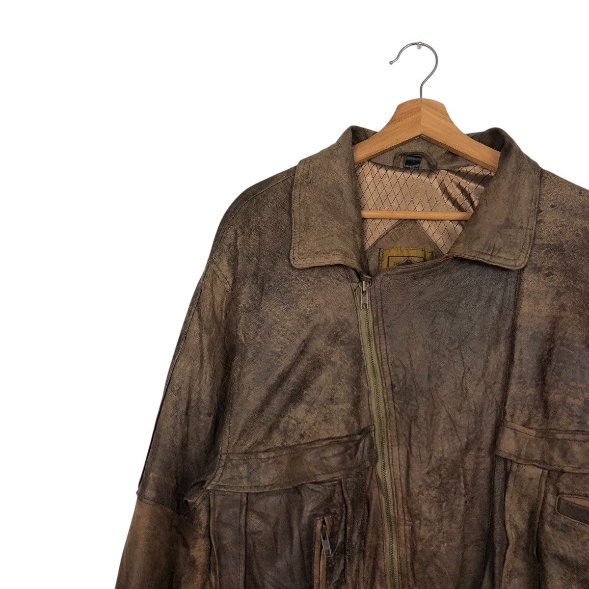 Japanese Brand 📌Vintage Biker Leather Jacket L-Lantic Issey Miyake Size US S / EU 44-46 / 1 - 8 Thumbnail