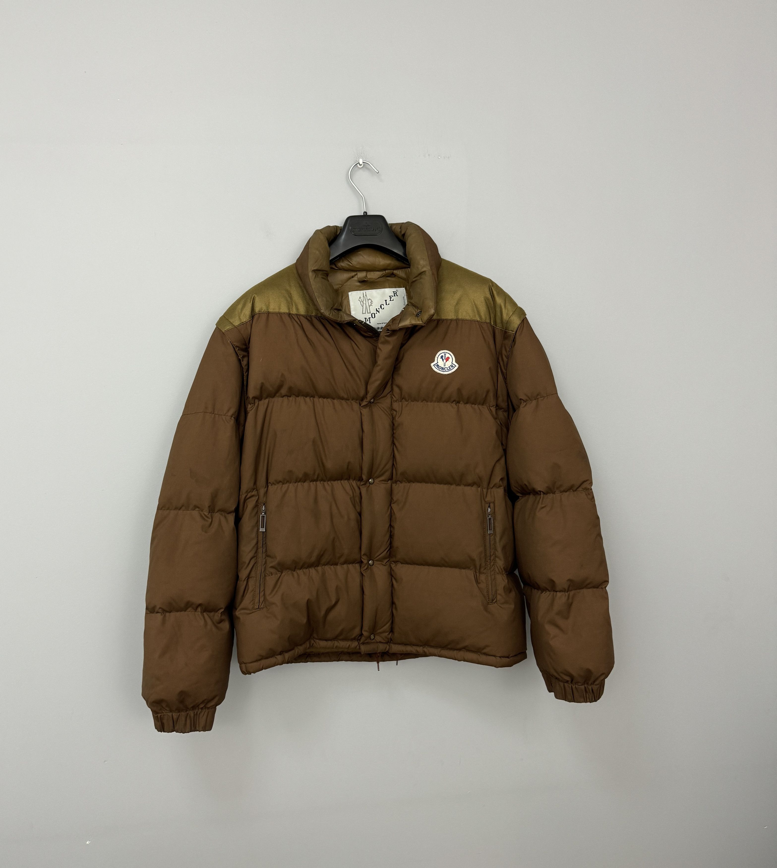 Moncler 80s 90s Moncler Grenoble Down Jacket Puffer Vest Brown Sz 3 Size US M / EU 48-50 / 2 - 2 Thumbnail