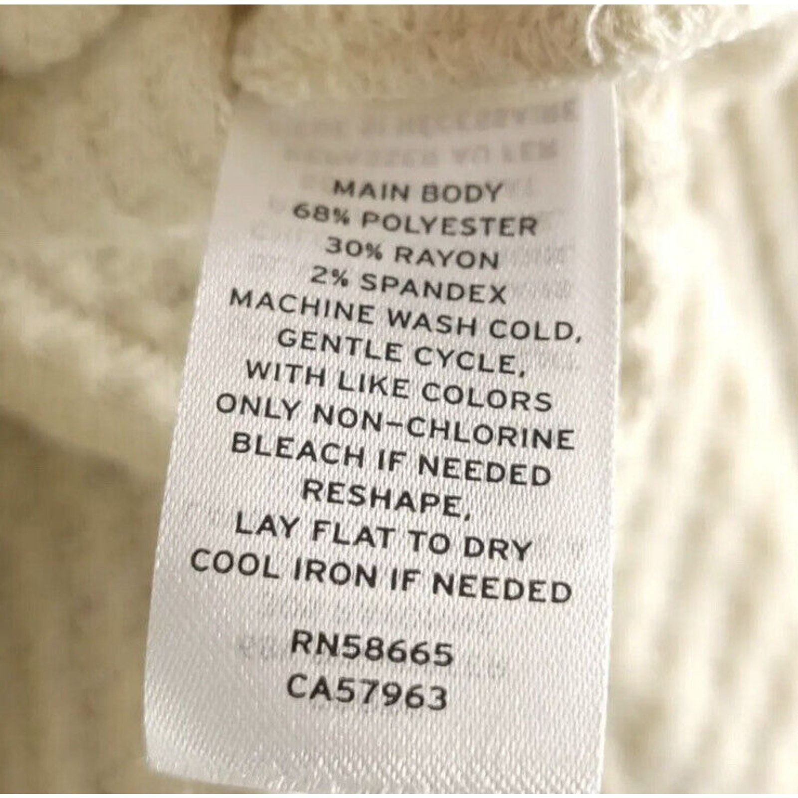 Nordstrom Abound Women’s Small Pullover Sweater Beige Long Sleeve Size S / US 4 / IT 40 - 7 Thumbnail
