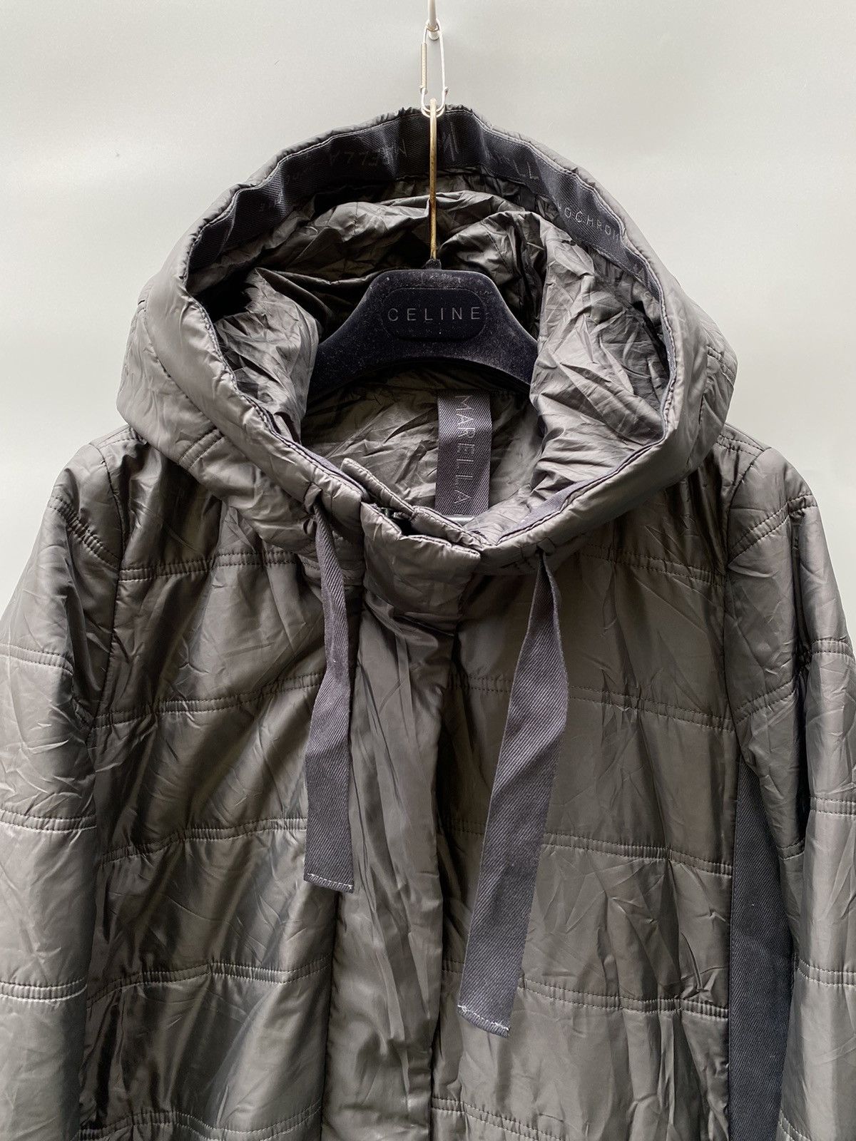 Marella × Max Mara Marella Monochrome Hooded Coat Size XS / US 0-2 / IT 36-38 - 3 Thumbnail