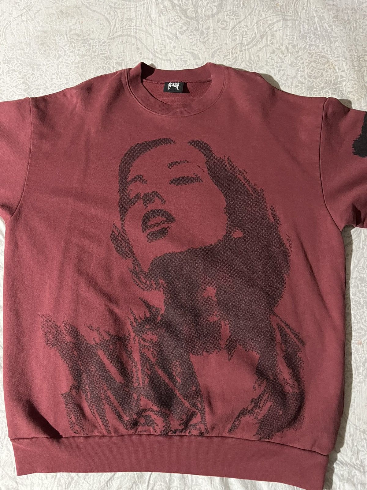 image of Revenge Girl Sweater in Maroon, Men's (Size XL)