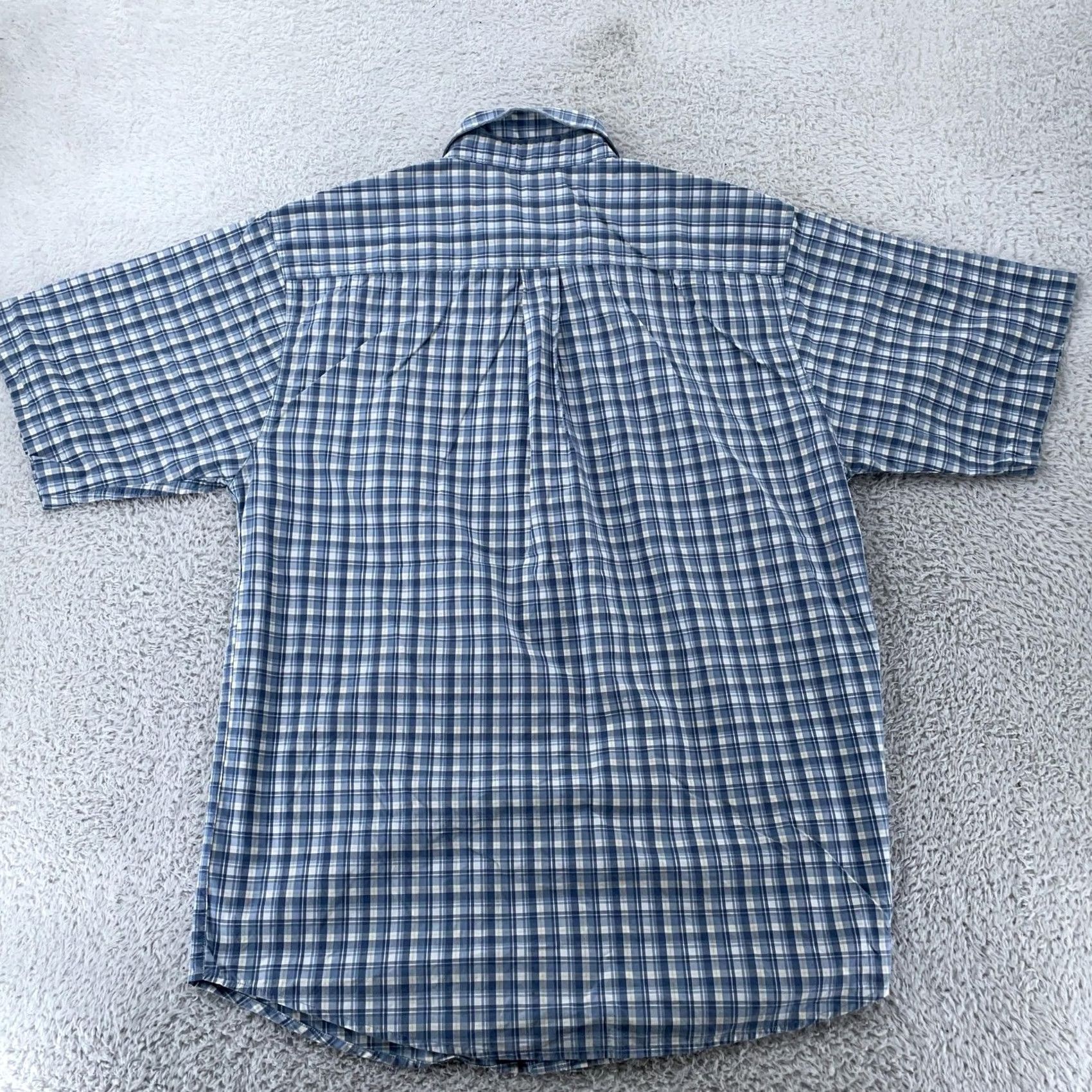 Carhartt Carhartt Shirt Mens Medium Light Blue Plaid Short Sleeve Button Front Work Size US M / EU 48-50 / 2 - 4 Thumbnail
