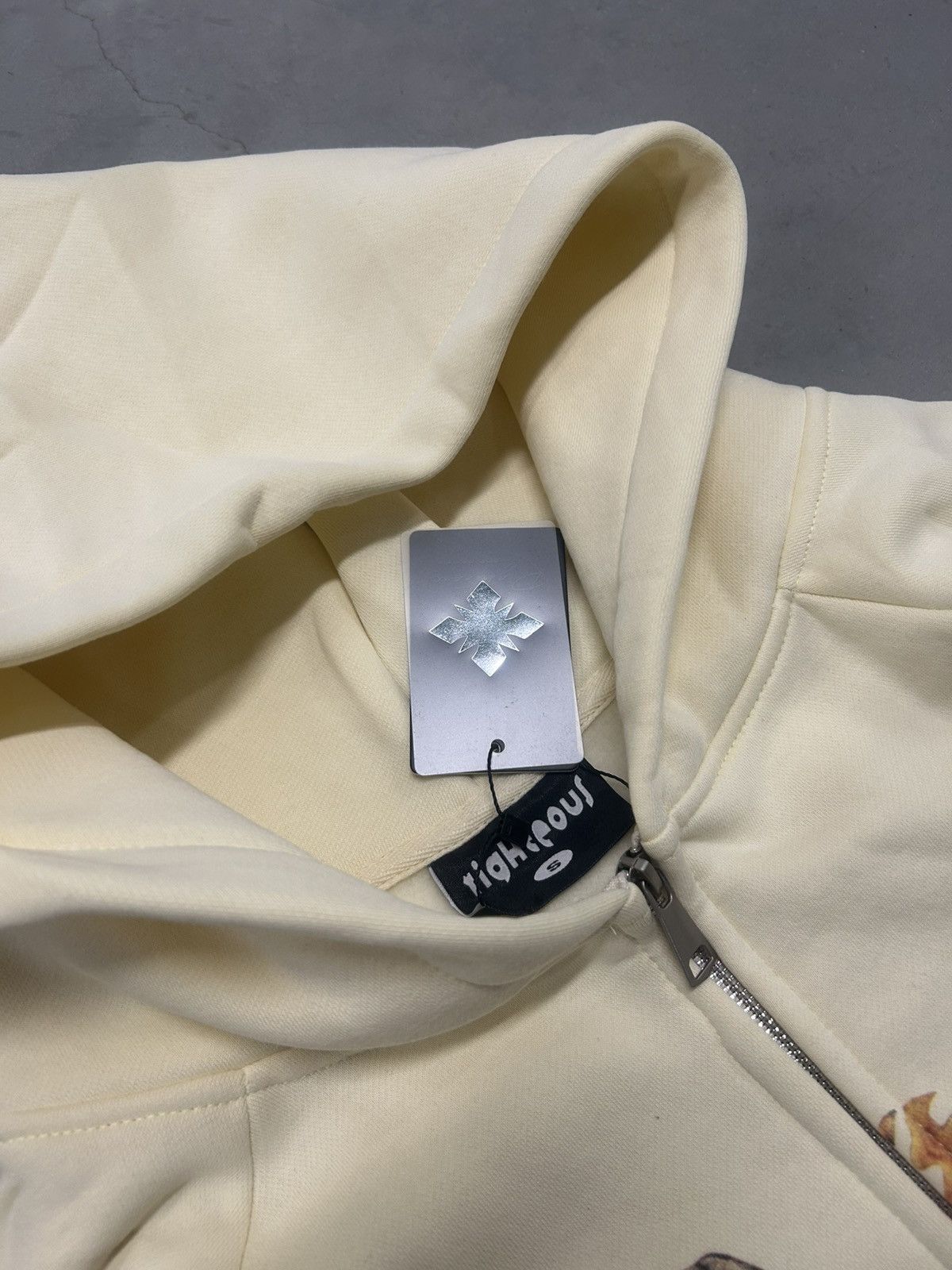 Other We Are Righteous Risen King Cream Zip Up Hoodie Large New Size US L / EU 52-54 / 3 - 3 Thumbnail