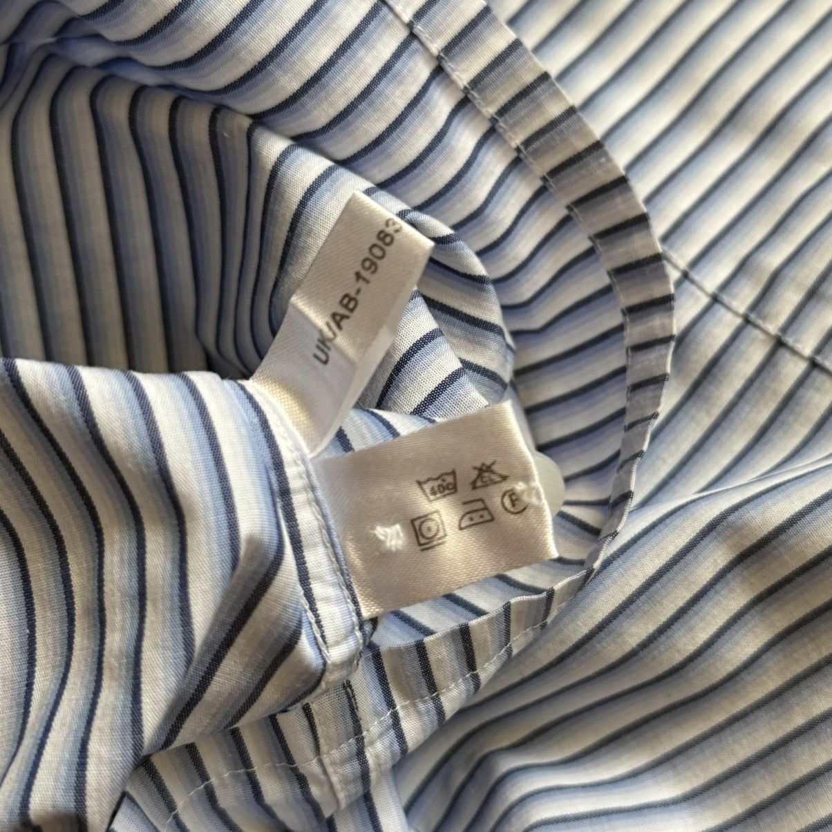 Yves Saint Laurent 📌 Yves Saint Laurent Crosses YSL Striped Shirt Summer Size US XL / EU 56 / 4 - 8 Thumbnail