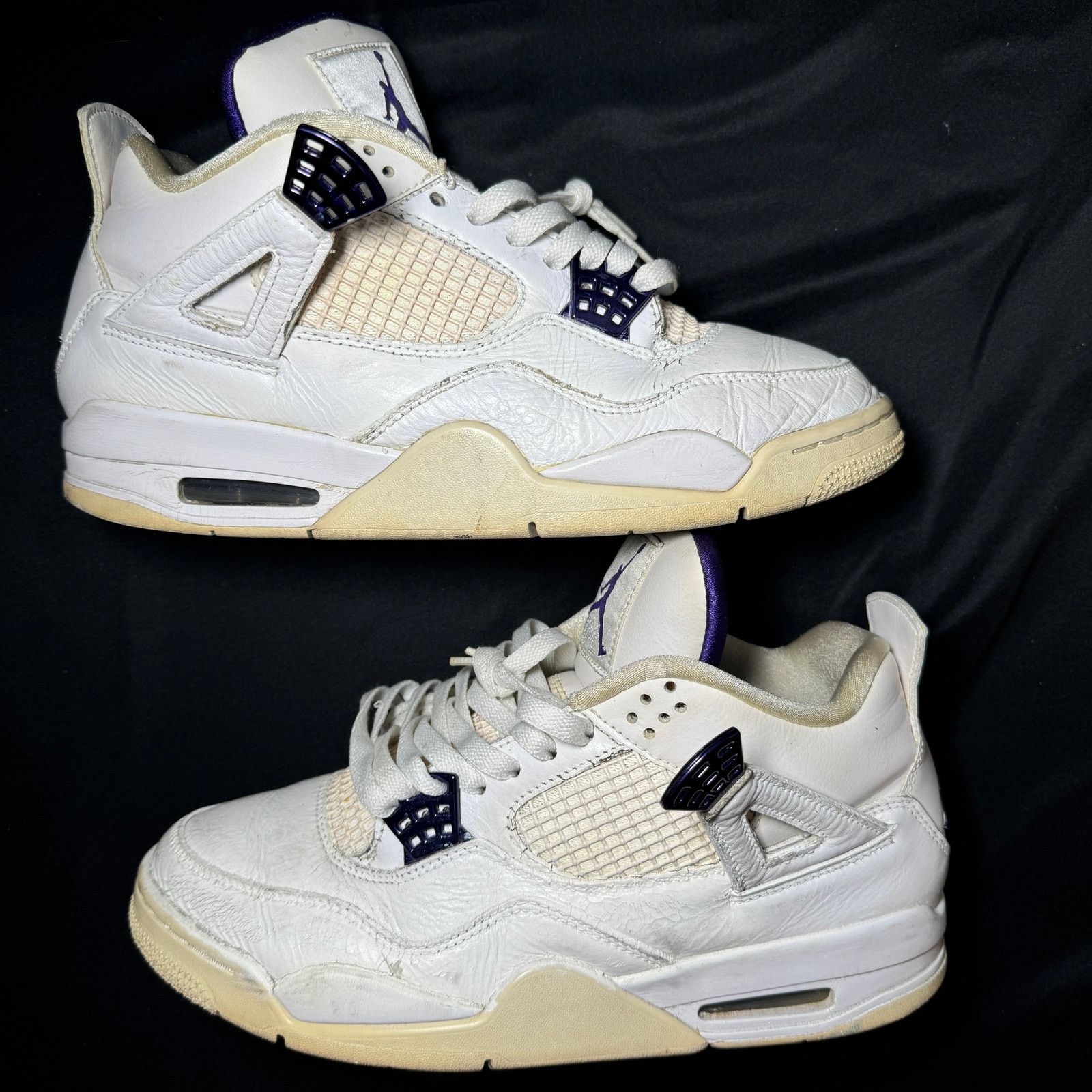 Jordan Brand × Nike Size 9 - Nike Air Jordan 4 Retro Purple Metallic Men's Shoes Size US 9 / EU 42 - 2 Thumbnail