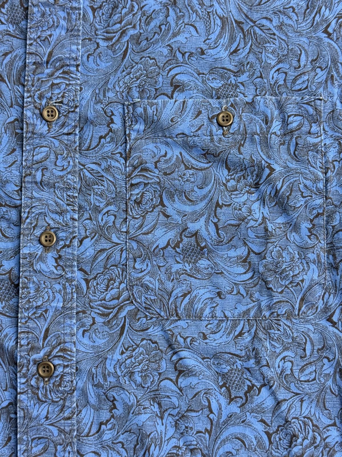 Wrangler Vintage Wrangler Grandad Collar Shirt LS Blue Long Sleeve L Size US L / EU 52-54 / 3 - 4 Thumbnail