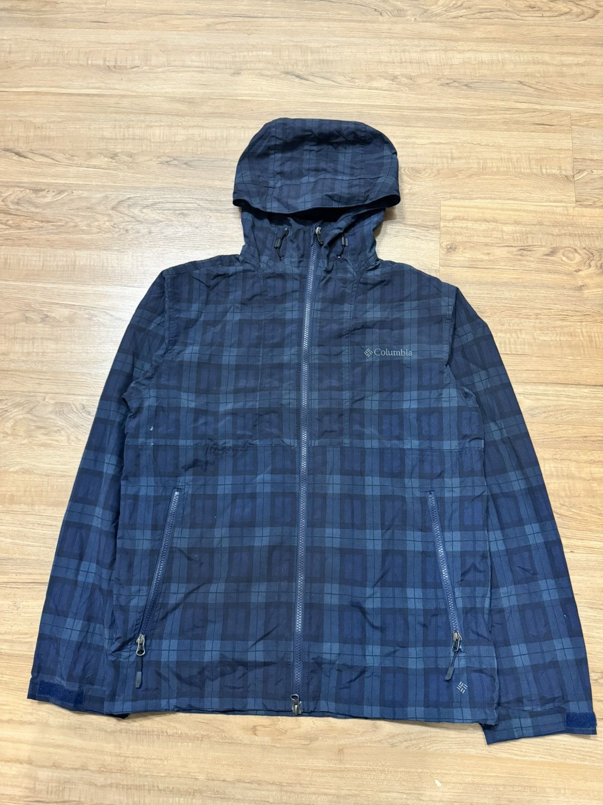 Columbia Checkered Windbreaker