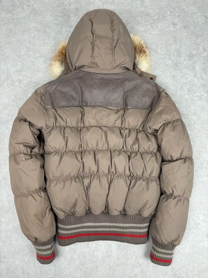 Just Cavalli AW2007 Cavalli Beige Nylon Quilted Fur-Trimmed Bomber Jacket Size M / US 6-8 / IT 42-44 - 5 Thumbnail