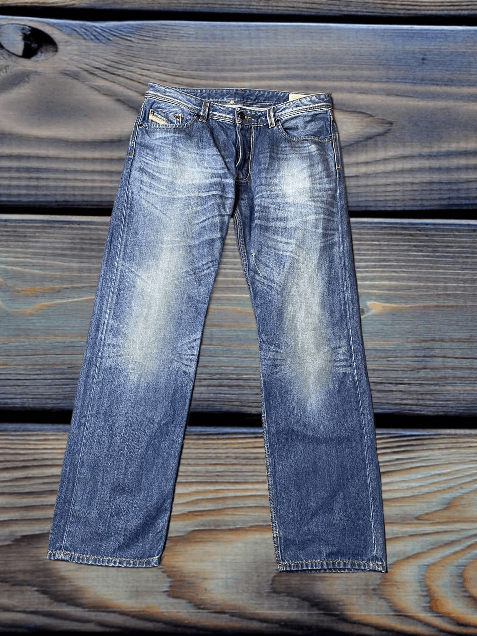 Diesel Denim Pants LARKEE Diesel Y2K Logo Distressed Thrashed Jeans Size US 36 / EU 52 - 1 Thumbnail