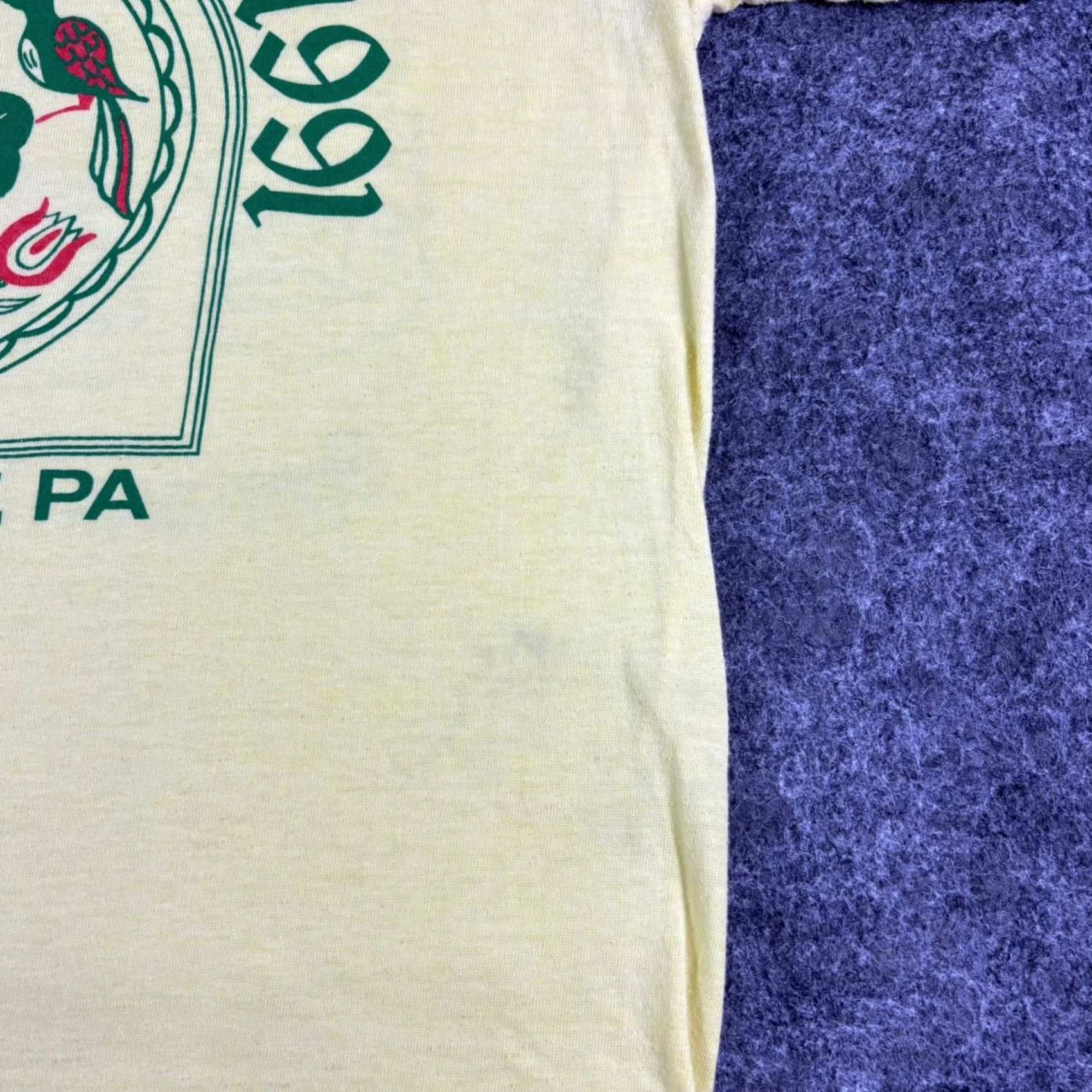 George VINTAGE 1991 St Pattys Run Leesport PA T-Shirt Yellow S Men Graphic Tee Short Sleeve Sportswear 1990s Size US S / EU 44-46 / 1 - 6 Thumbnail