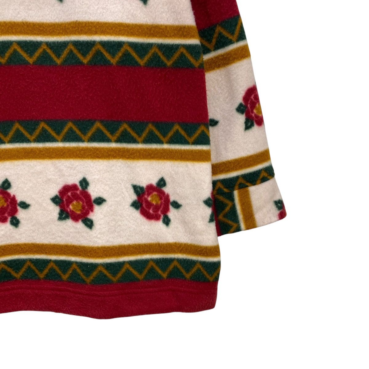 Otto 🔥 Vintage OTTO Sumisho floral design half-zipper fleece Size US M / EU 48-50 / 2 - 8 Thumbnail
