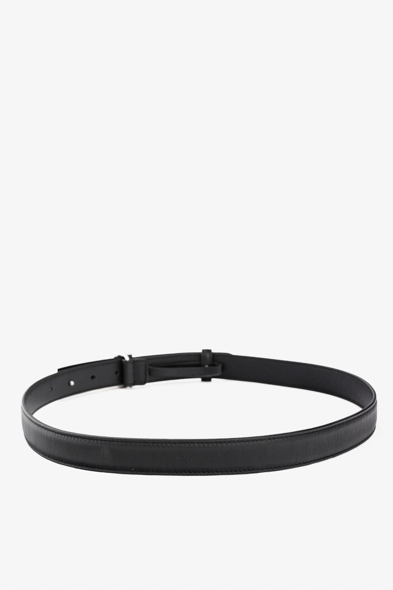 Gucci Gucci Black Leather Crystal Horsebit Belt Size ONE SIZE - 2 Thumbnail