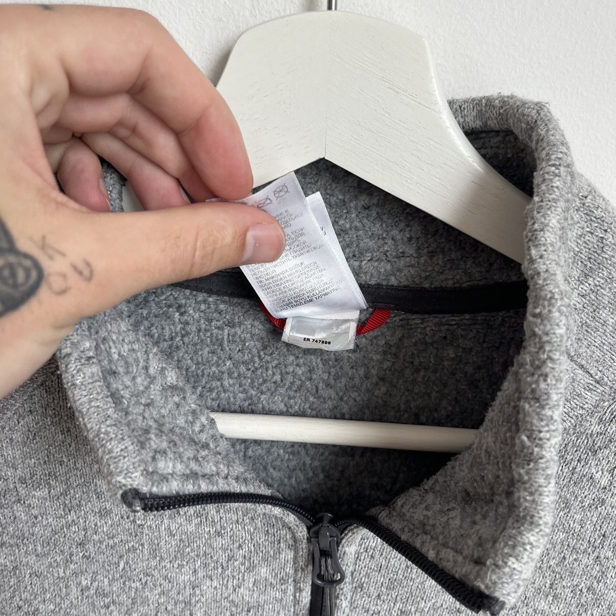 The North Face Vintage The North Face Gray Fleece L Size US L / EU 52-54 / 3 - 5 Thumbnail