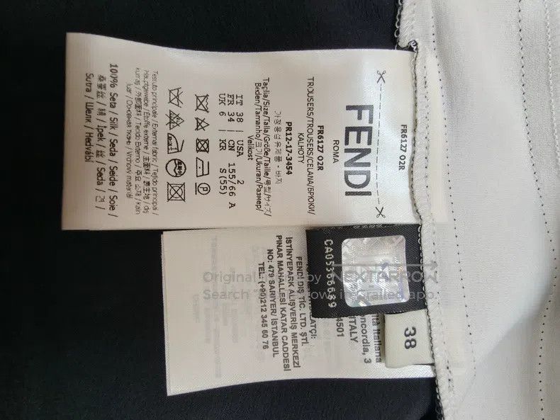 Fendi Fendi Striped logo casual pants Size 25" / US 0 / IT 36 - 6 Thumbnail