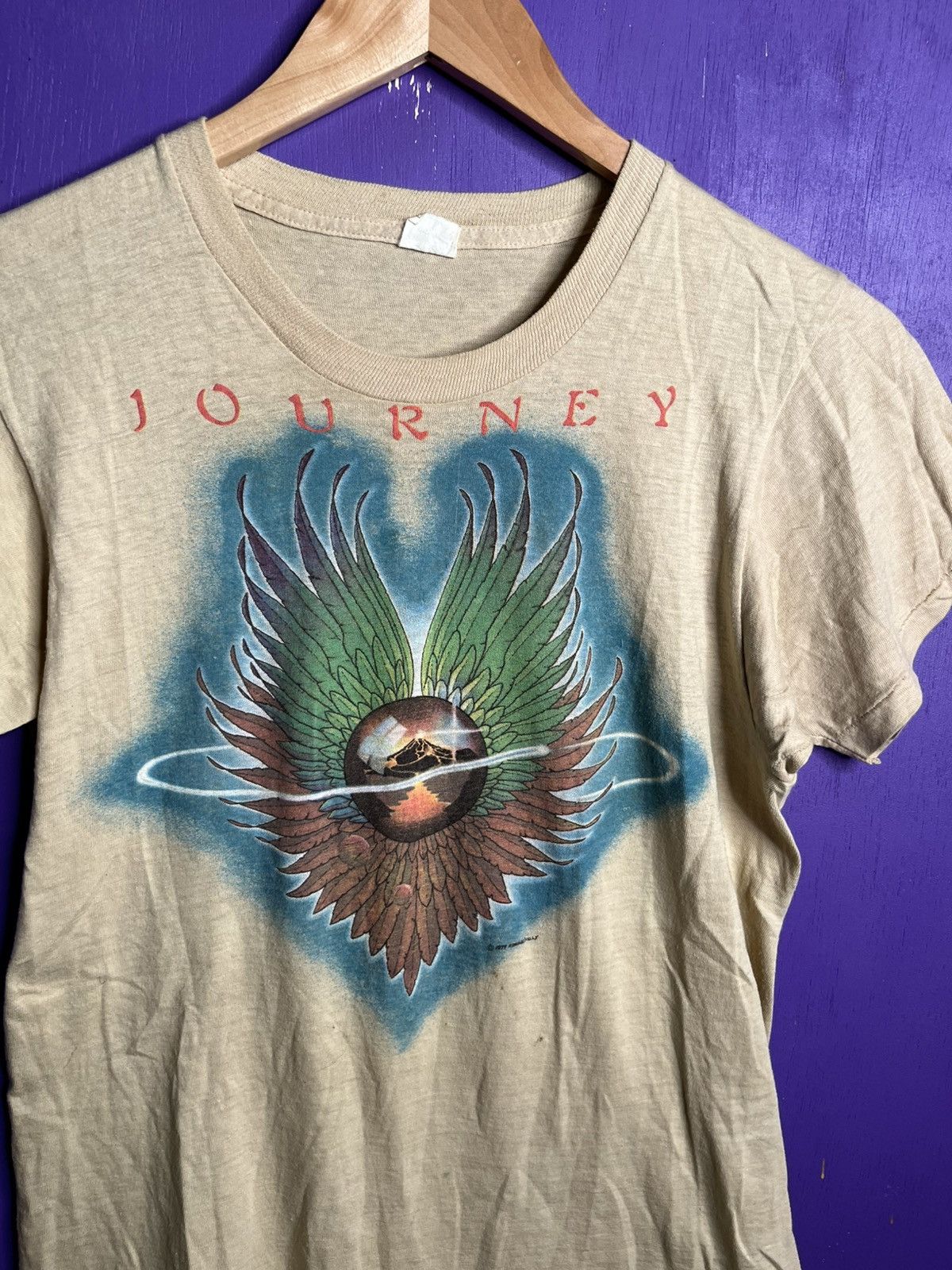 Band Tees × Vintage Vintage 1979 Journey evolution tour t-shirt Size US S / EU 44-46 / 1 - 3 Thumbnail