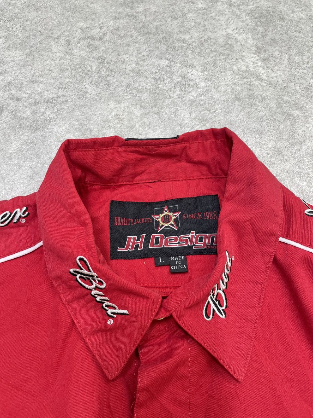 Ferrari × Jeff Hamilton × NASCAR Jeff Hamilton Budweiser Racing Jacket — Bold NASCAR Style Size US L / EU 52-54 / 3 - 6 Thumbnail