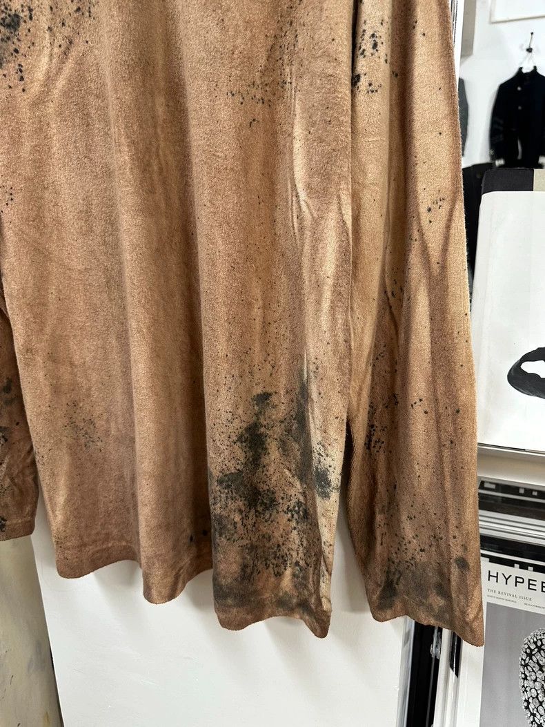 Yohji Yamamoto yohji yamamoto 90S tie-dyed fur collar long sleeve 2502-Ne Size US M / EU 48-50 / 2 - 8 Thumbnail