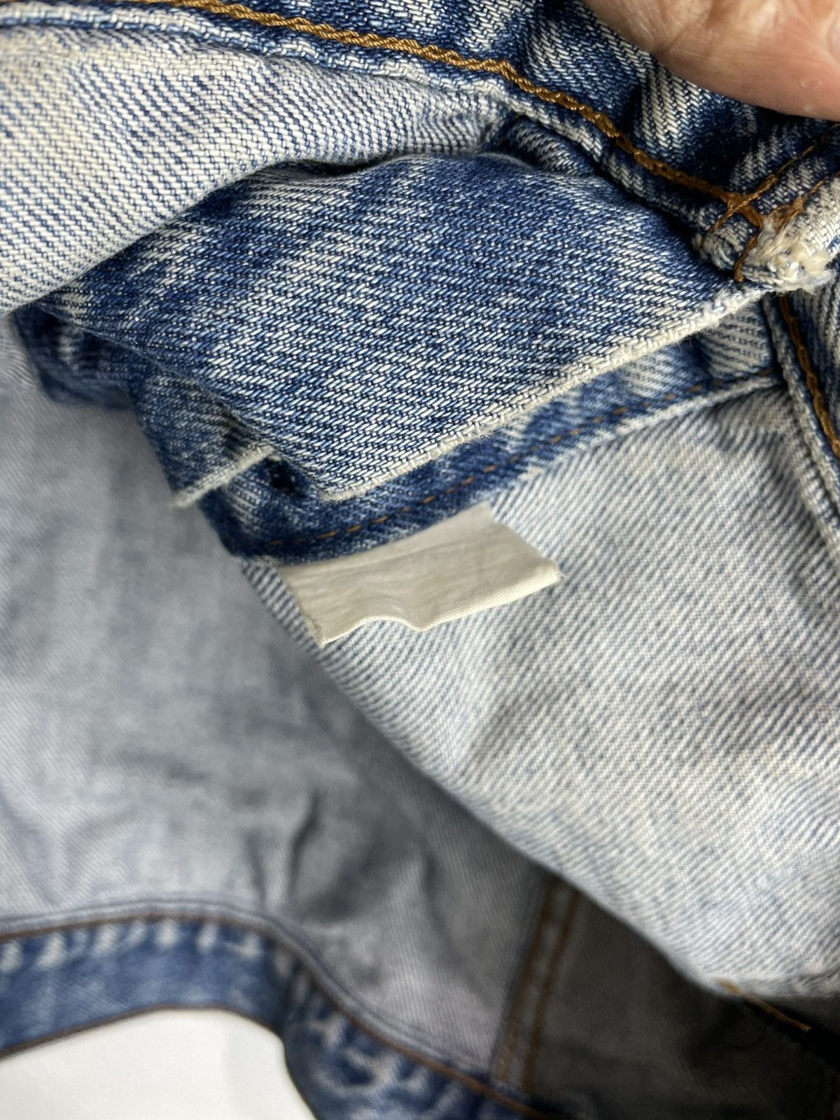 Levi's Vintage Distressed Levis Patchwork Trucker Jacket orange tab Size US M / EU 48-50 / 2 - 9 Thumbnail