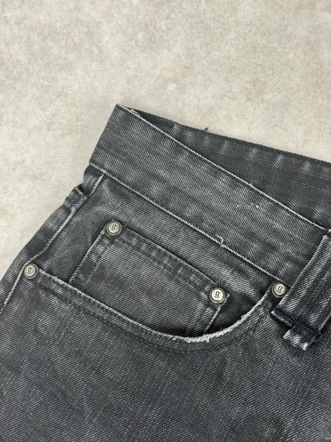 John Galliano 2000s Galliano Propaganda Big Letter Black Jeans Size US 36 / EU 52 - 9 Thumbnail