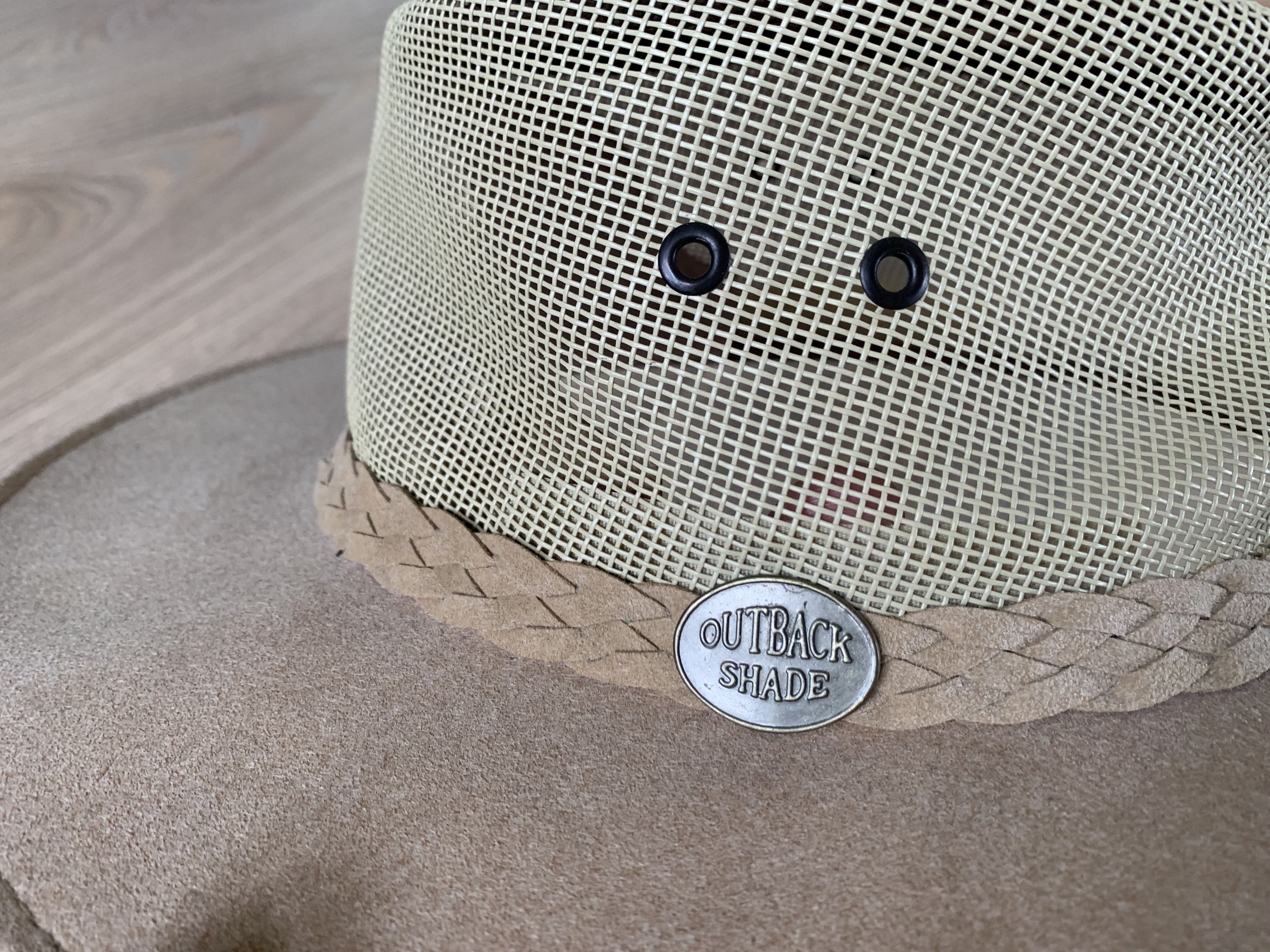 Designer Outback Shade Hat Safari Unisex Rare Made Australia Beige Size ONE SIZE - 3 Thumbnail