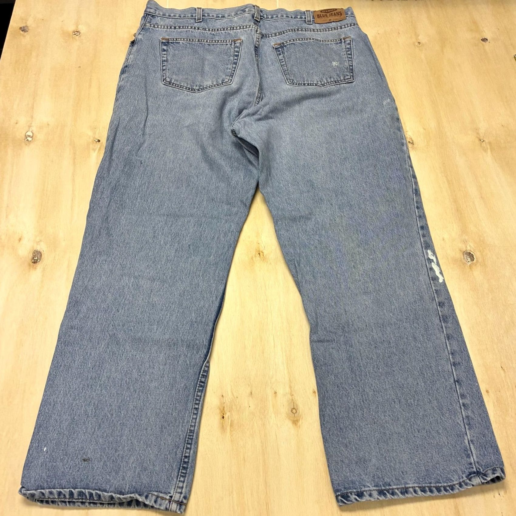 Old Navy Old Navy Jeans Mens 40x30 Light Wash Blue Denim Relaxed Straight Distressed Vintage N/A Size US 40 / EU 56 - 3 Thumbnail
